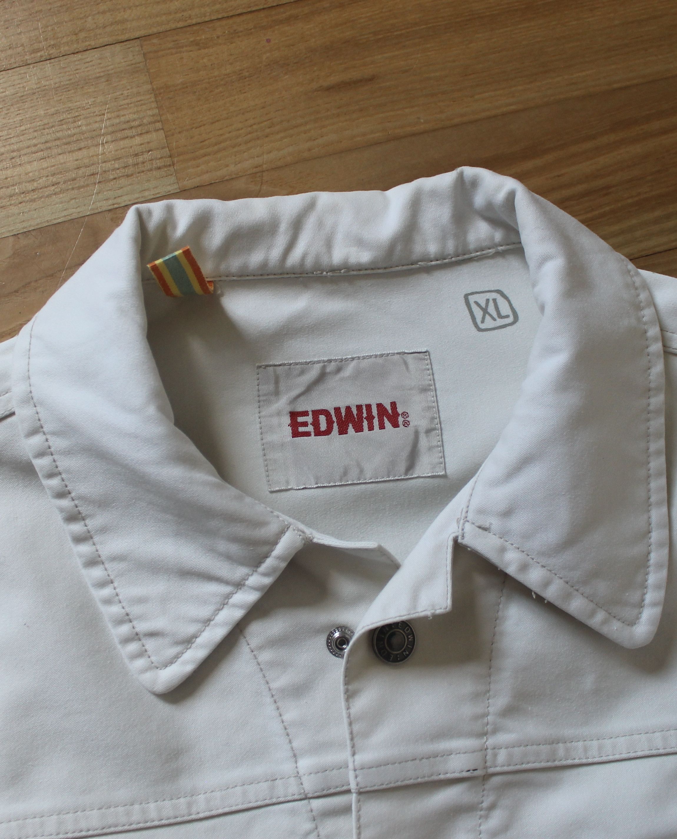 Edwin Edwin Cream Denim Jacket Size US XL / EU 56 / 4 - 6 Thumbnail