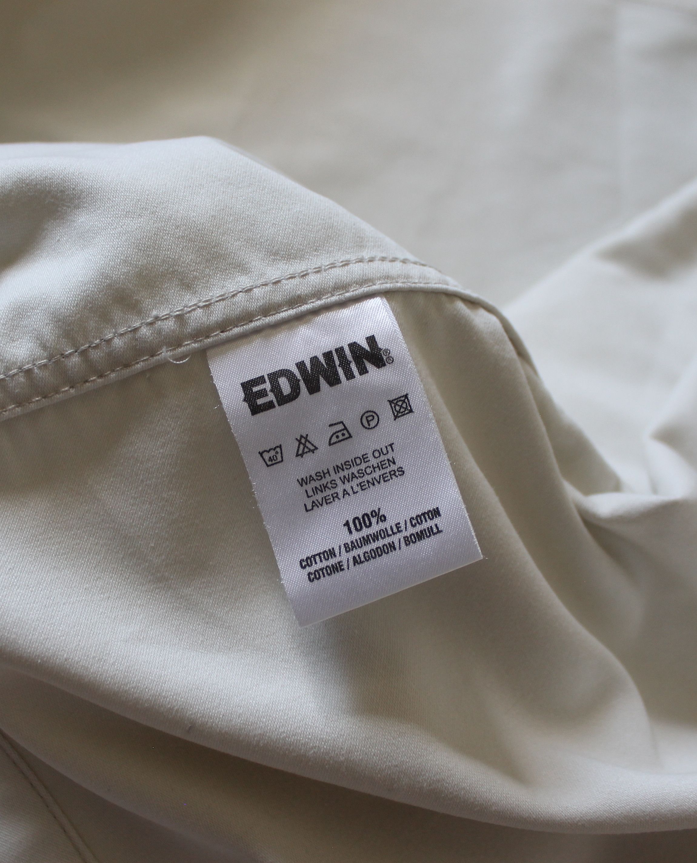 Edwin Edwin Cream Denim Jacket Size US XL / EU 56 / 4 - 9 Thumbnail