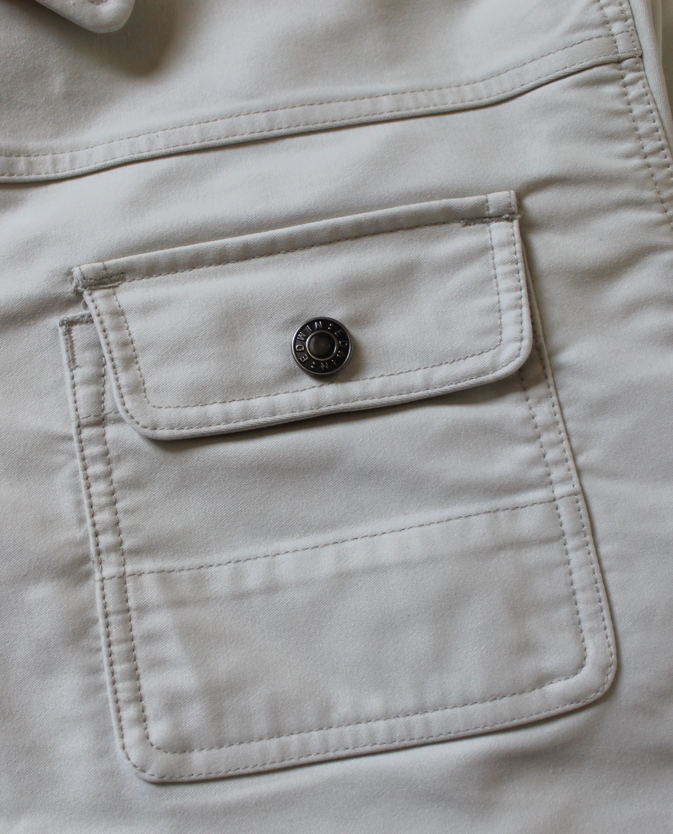 Edwin Edwin Cream Denim Jacket Size US XL / EU 56 / 4 - 7 Thumbnail