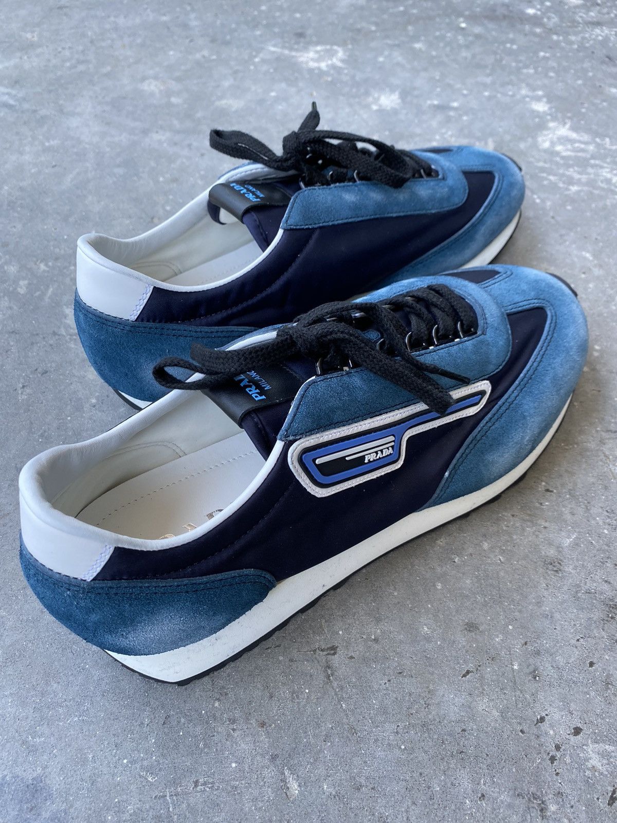 Prada Prada Suede Milano Sneakers Size US 10.5 / EU 43-44 - 2 Thumbnail