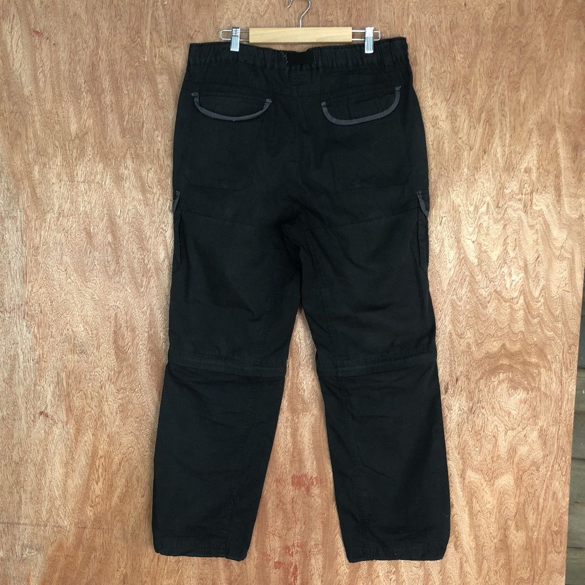 Japanese Brand DLL CRU Black Multipocket hiking track Cargo Pants #2338 Size US 33 - 10 Thumbnail