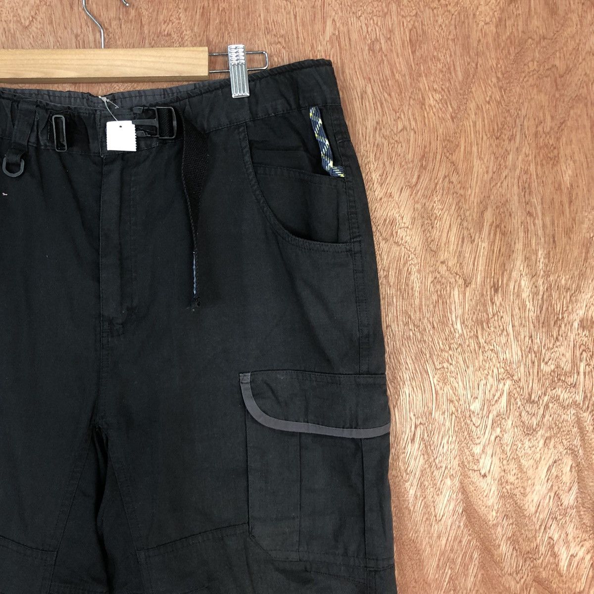 Japanese Brand DLL CRU Black Multipocket hiking track Cargo Pants #2338 Size US 33 - 5 Thumbnail