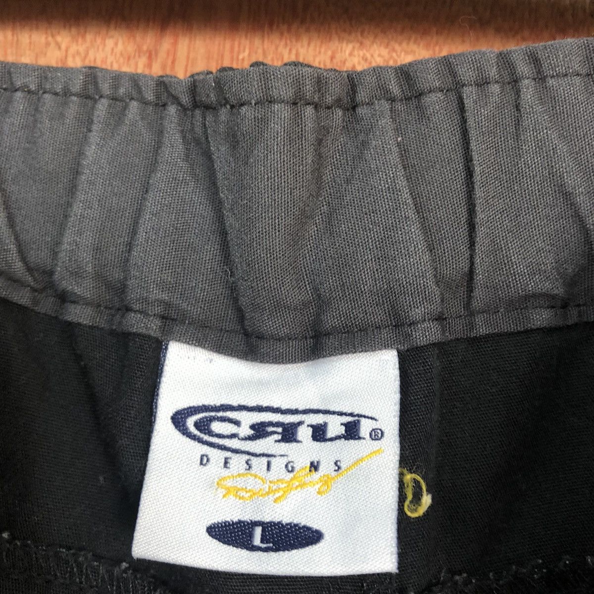 Japanese Brand DLL CRU Black Multipocket hiking track Cargo Pants #2338 Size US 33 - 13 Thumbnail