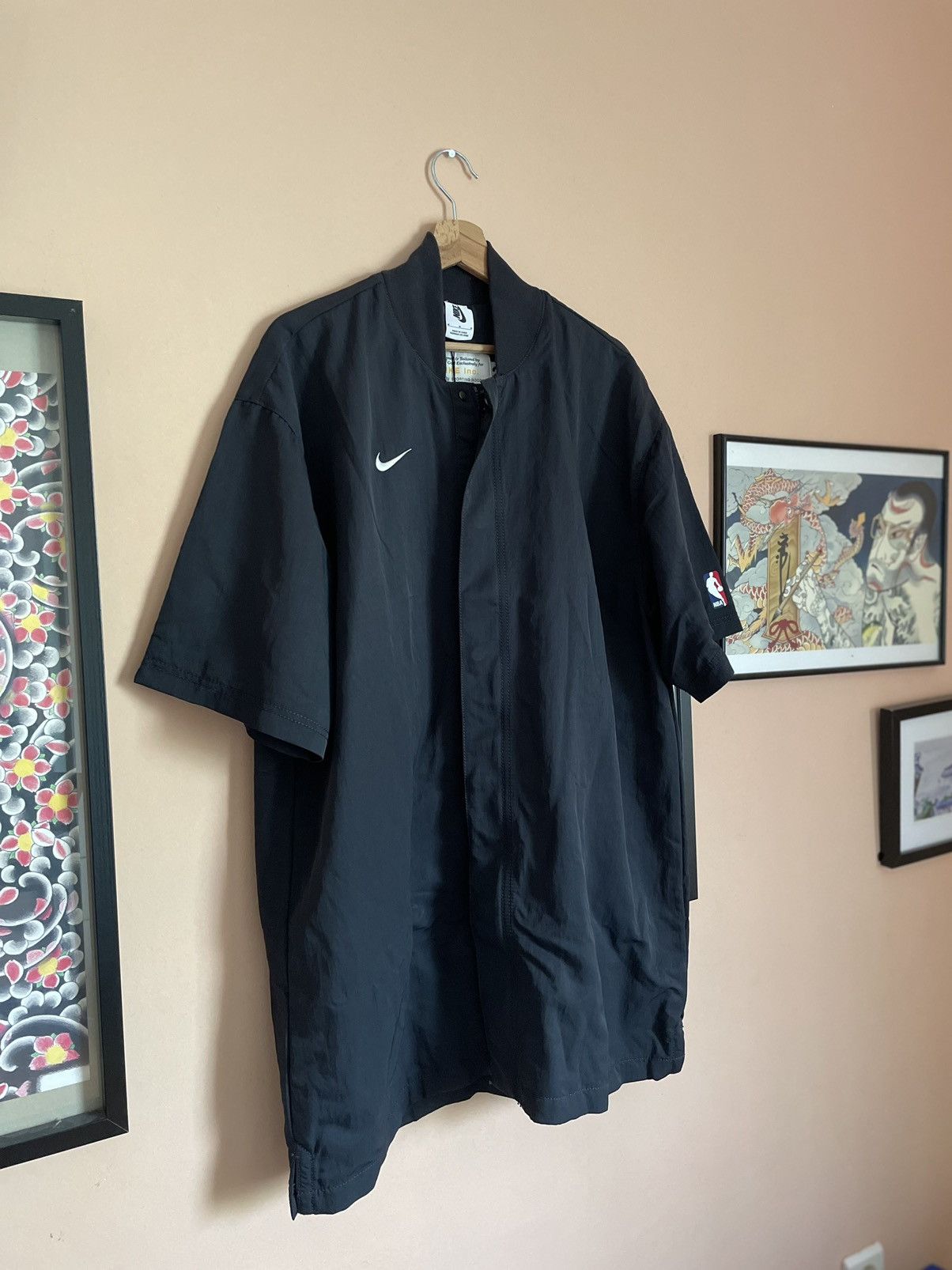 image of Nike X Fear Of God Warm Up Jacket in Black, Men's (Size Medium)
