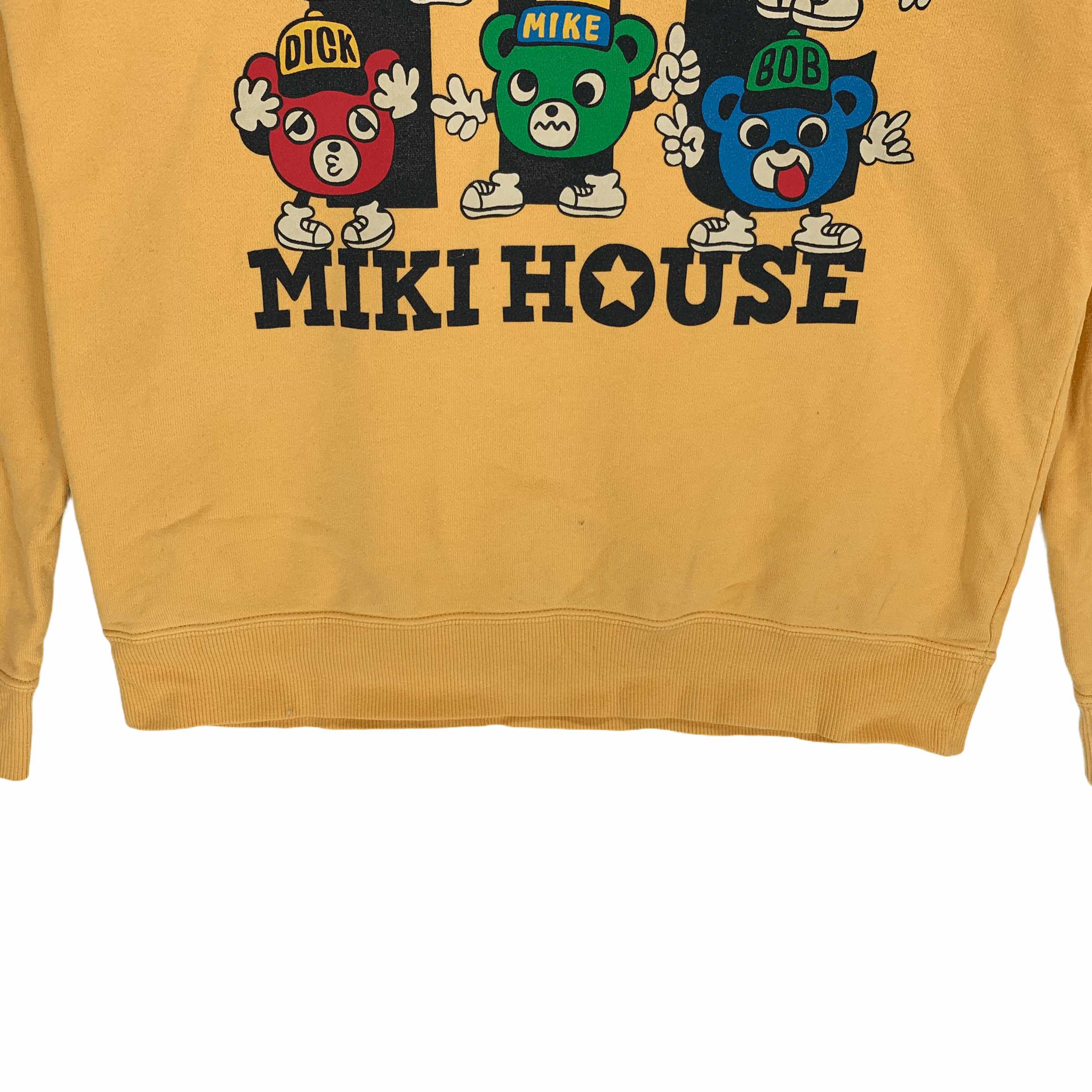 Japanese Brand Miki House Double Side Big Logo Yellow Sweatshirts #2924-43 Size US M / EU 48-50 / 2 - 3 Thumbnail