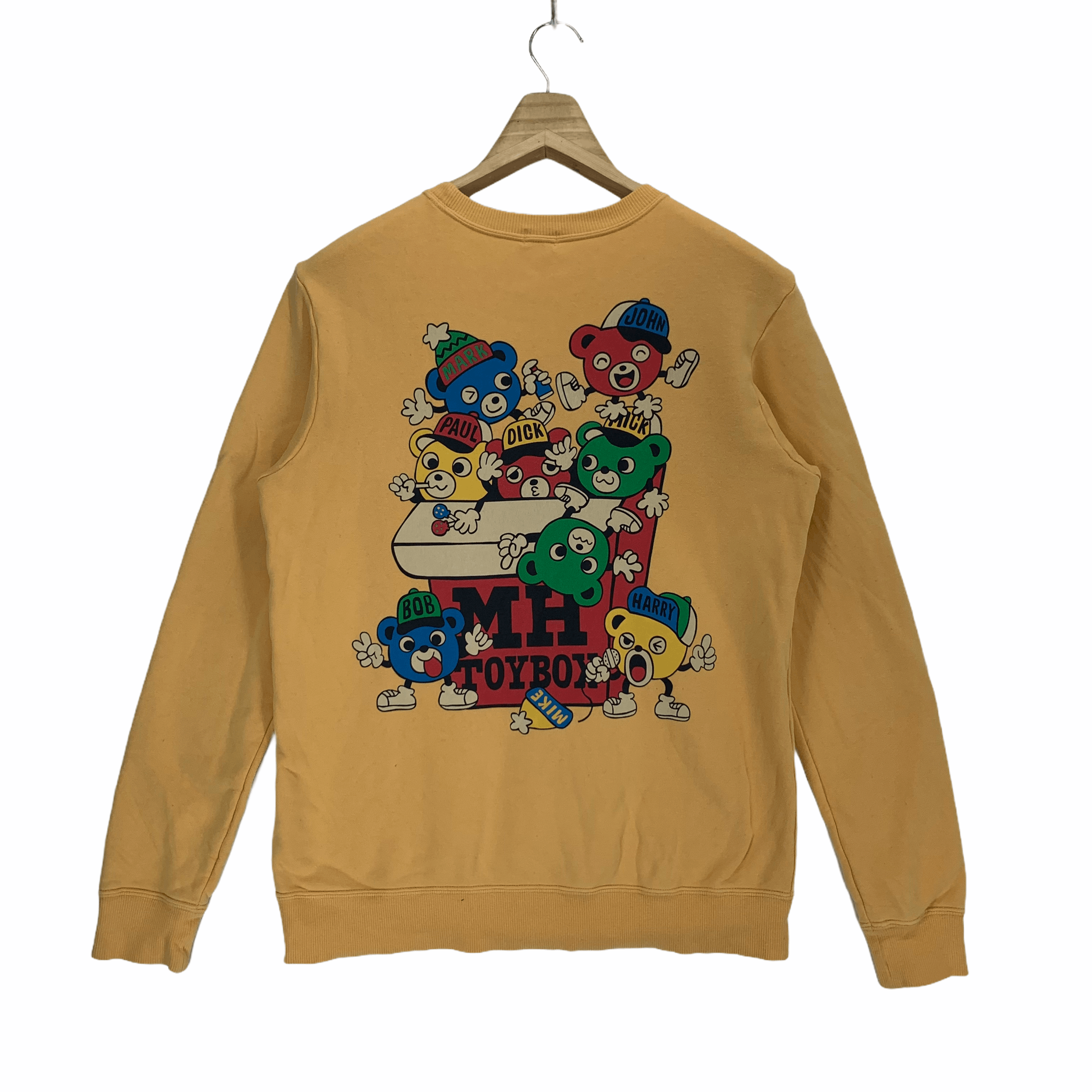 Japanese Brand Miki House Double Side Big Logo Yellow Sweatshirts #2924-43 Size US M / EU 48-50 / 2 - 8 Thumbnail
