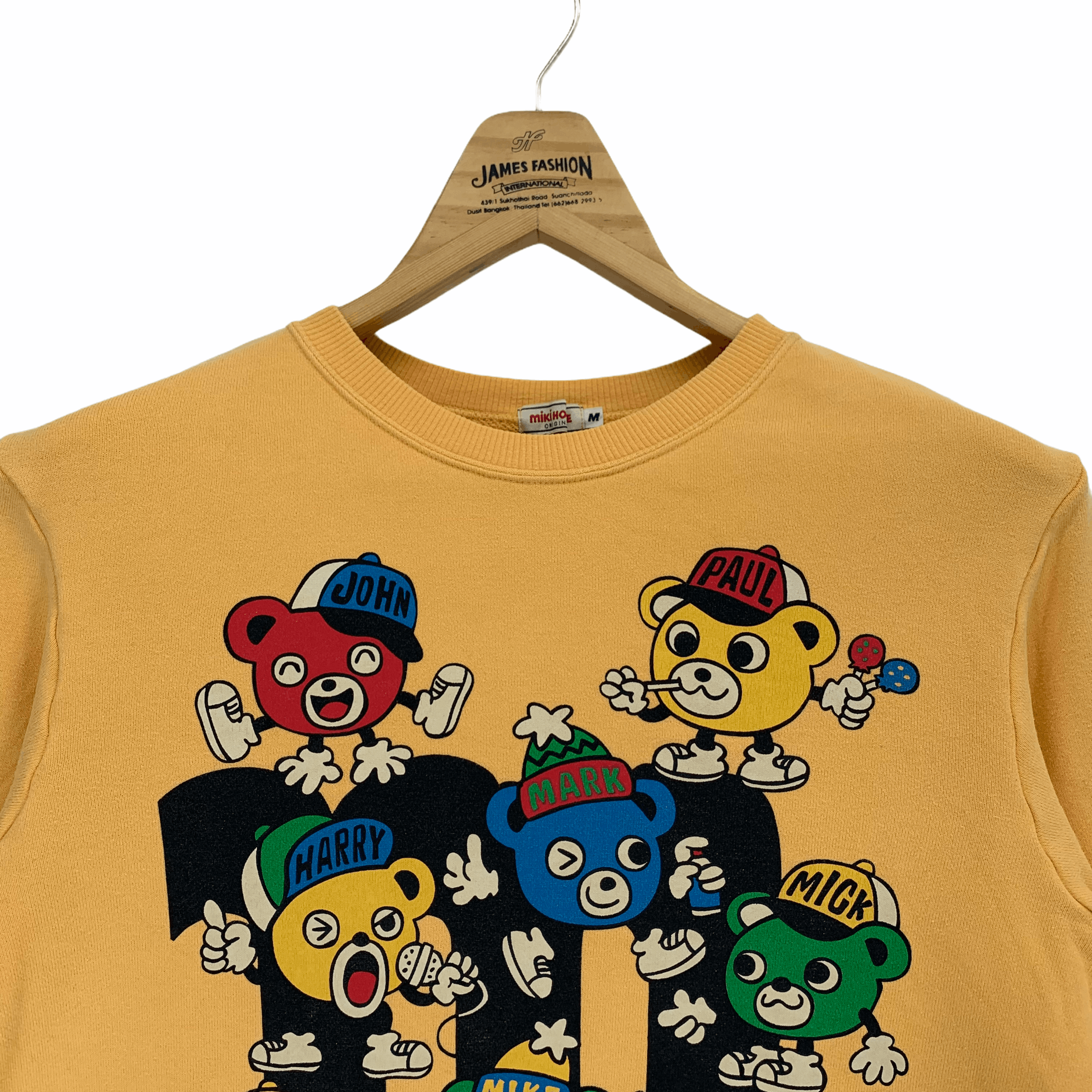 Japanese Brand Miki House Double Side Big Logo Yellow Sweatshirts #2924-43 Size US M / EU 48-50 / 2 - 2 Thumbnail