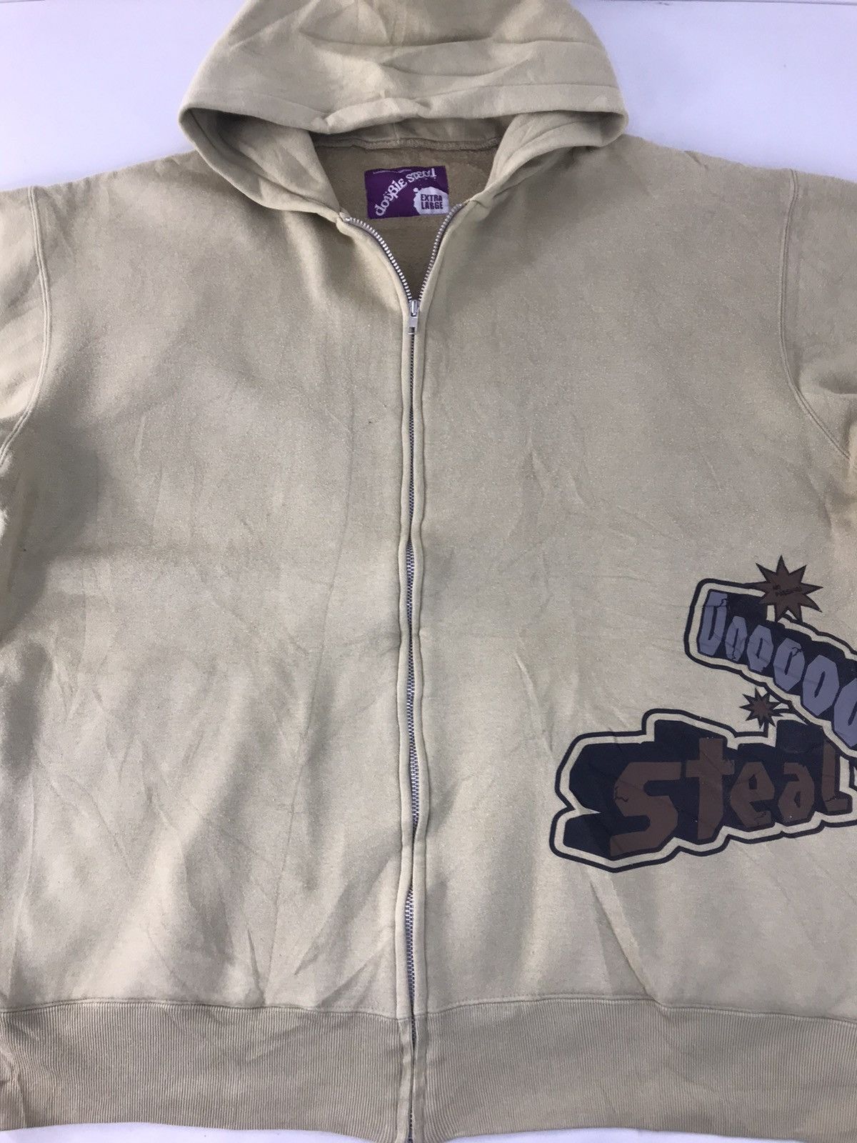 Japanese Brand × Vintage Double Steal Go Ahead Hoodies Jacket Zip Up Big Logo K2306j Size US XXL / EU 58 / 5 - 3 Thumbnail