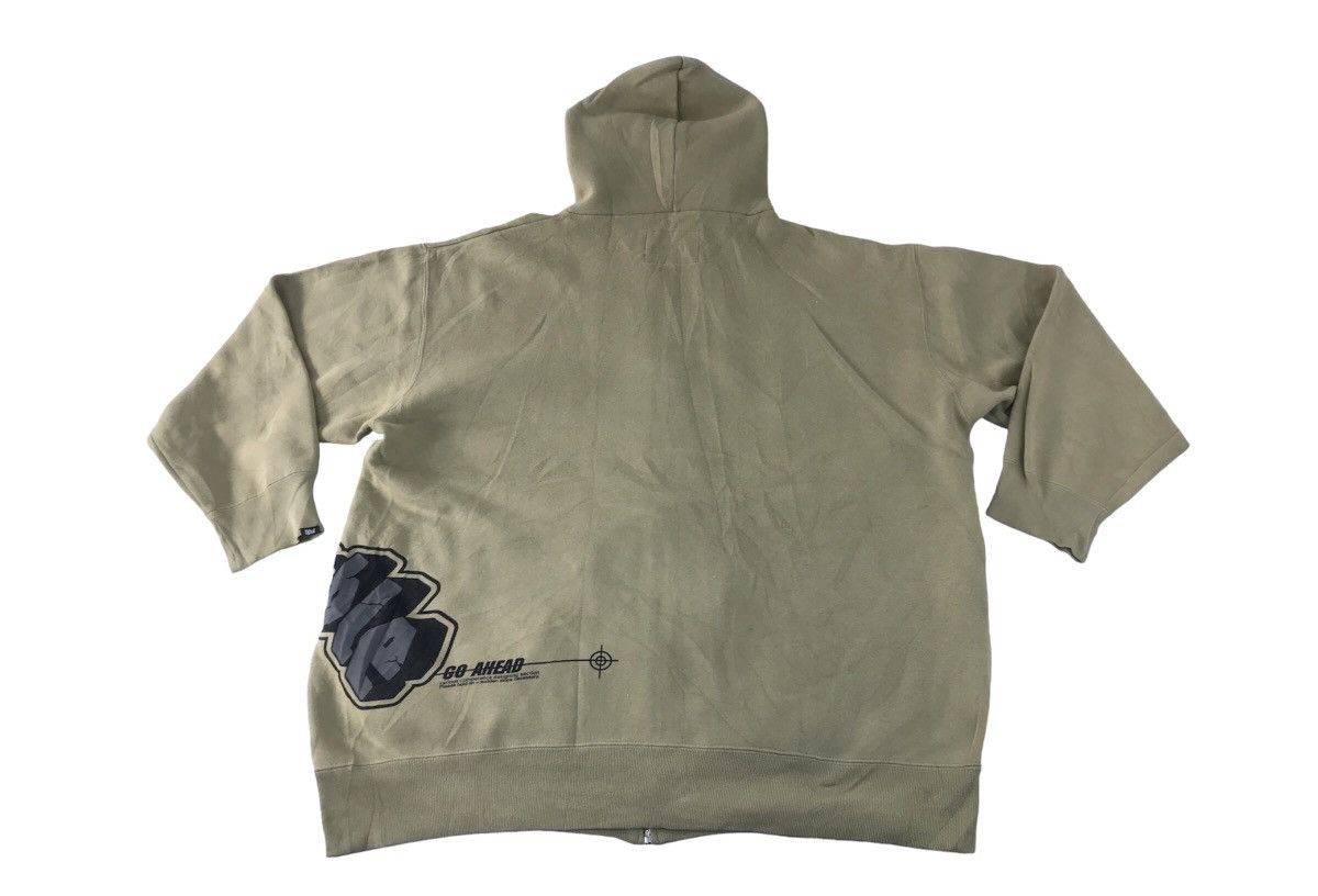 Japanese Brand × Vintage Double Steal Go Ahead Hoodies Jacket Zip Up Big Logo K2306j Size US XXL / EU 58 / 5 - 2 Thumbnail