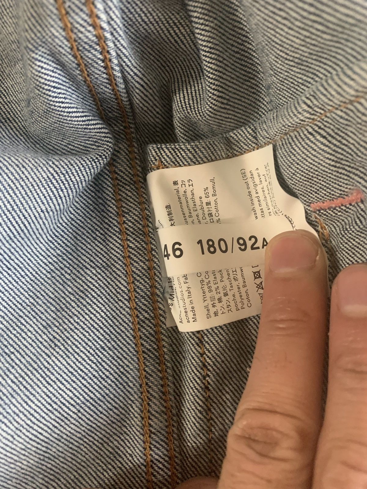 Acne Studios Pass Mid Blue Denim Size US S / EU 44-46 / 1 - 8 Thumbnail