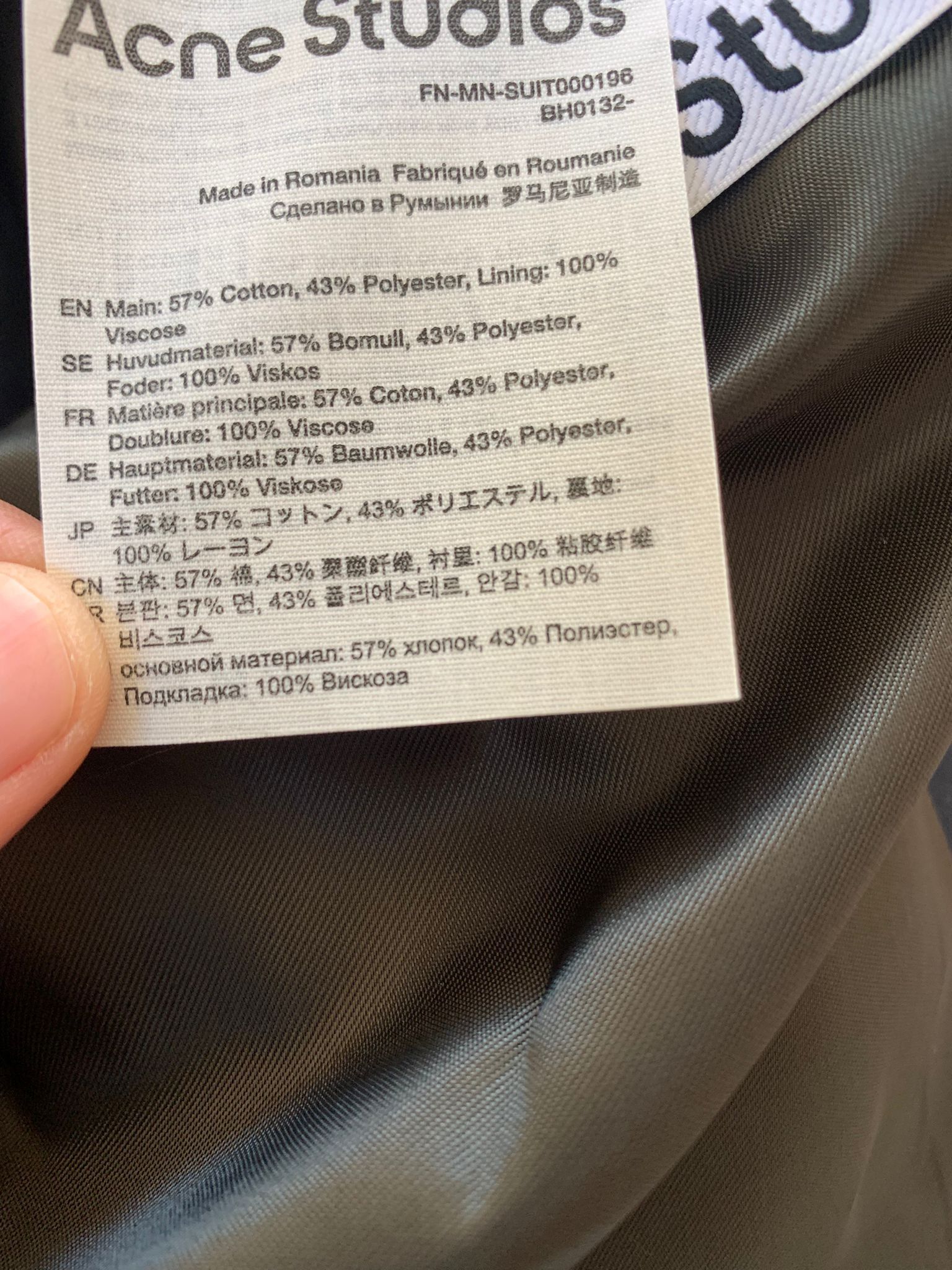 Acne Studios Blazer in Navy Size US M / EU 48-50 / 2 - 13 Thumbnail