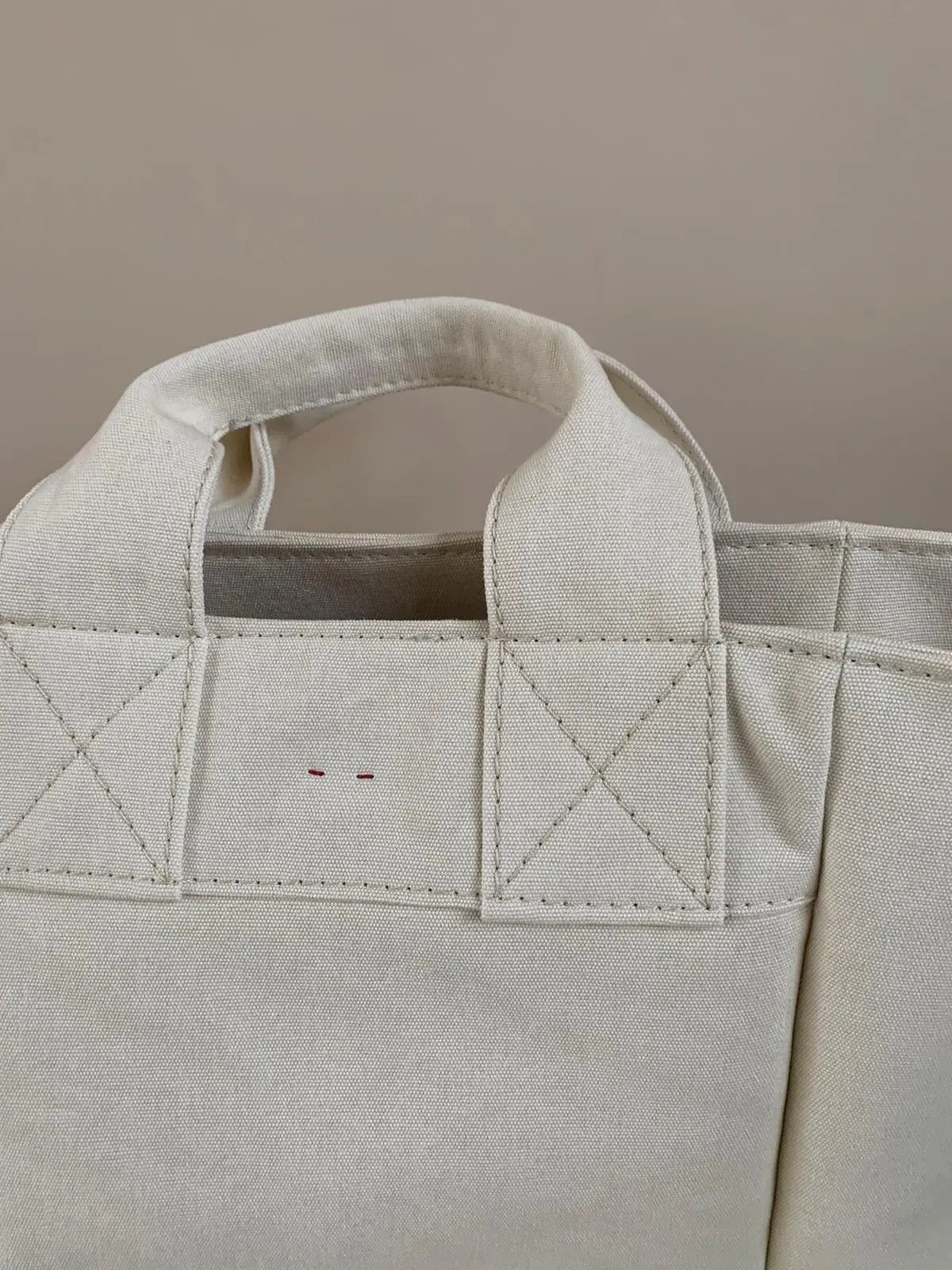 Acne Studios Logo Tote Bag in Ivory Size ONE SIZE - 8 Thumbnail