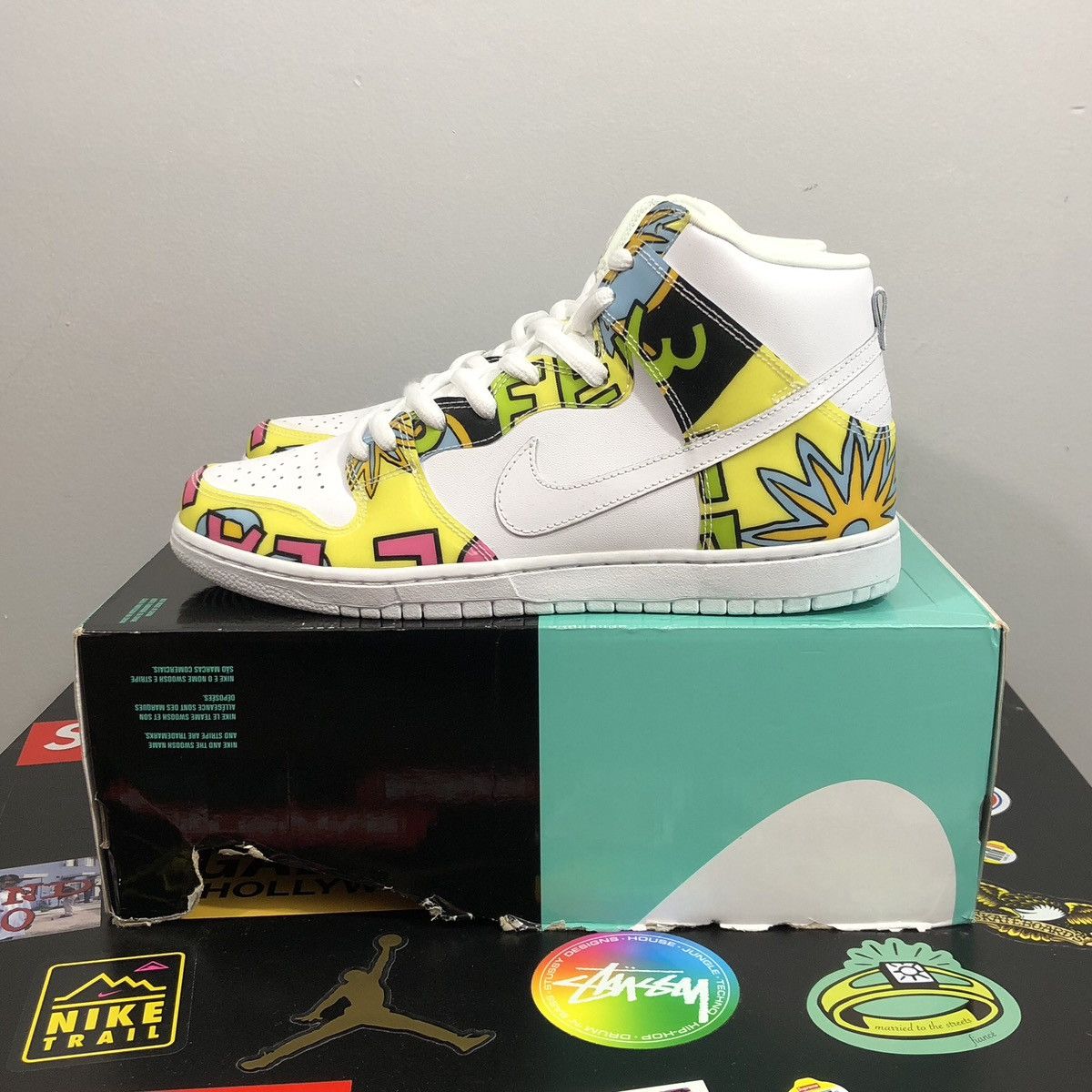 Nike Nike SB Dunk High QS ‘De La Soul’ Size US 11 / EU 44 - 2 Thumbnail