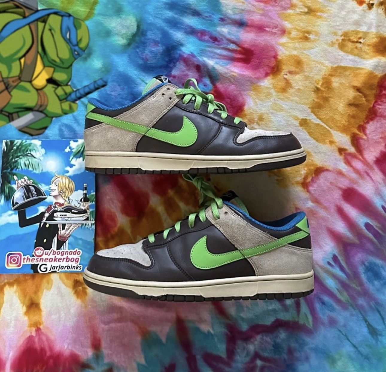 image of Sb Dunk Low Tmnt 2007 1 Of 1 Nike Id Donatello Shoes in Brown, Men's (Size 12)
