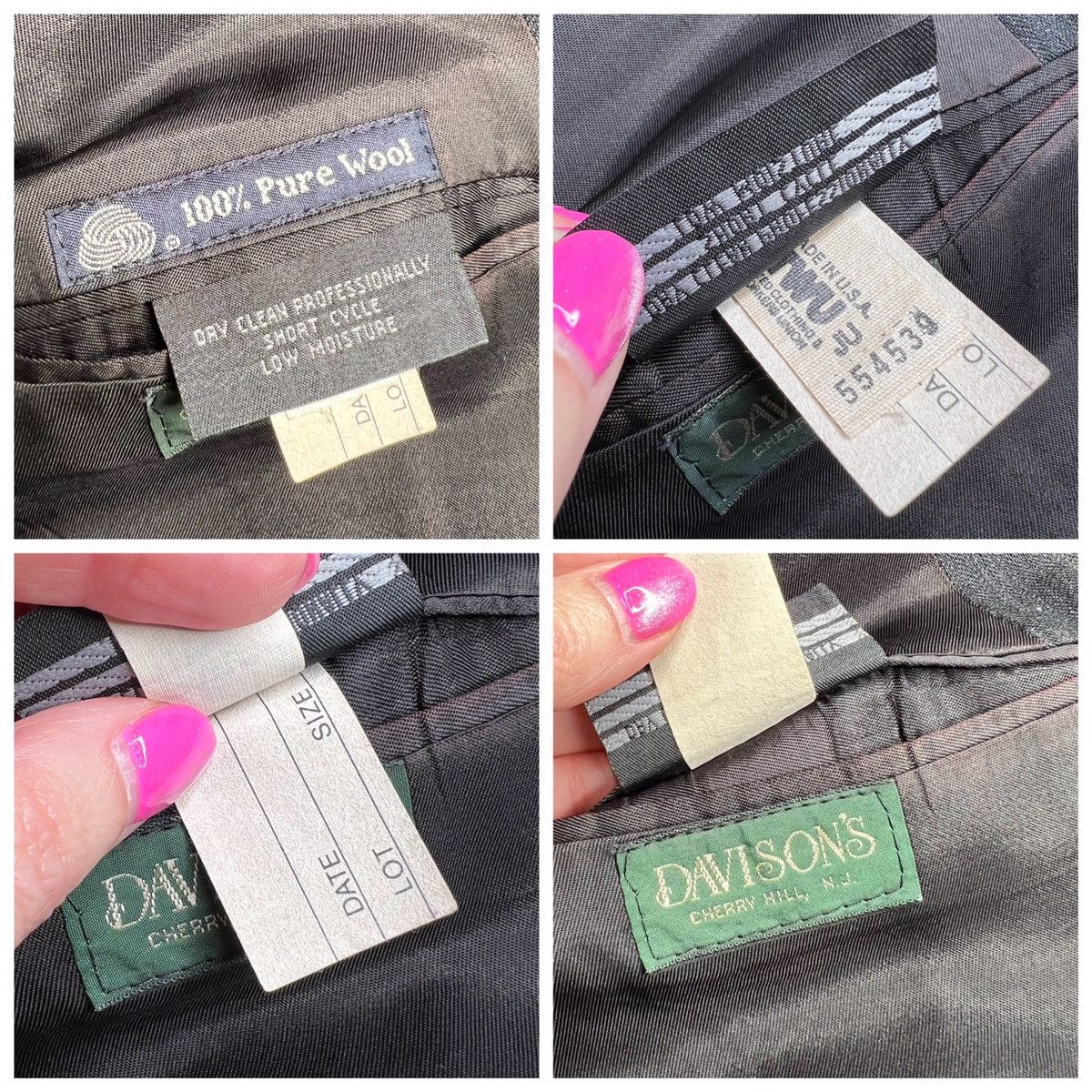 Burberry Vintage BURBERRYS Striped Wool Suit Jacket Sport Coat Blazer Size 40R - 13 Thumbnail