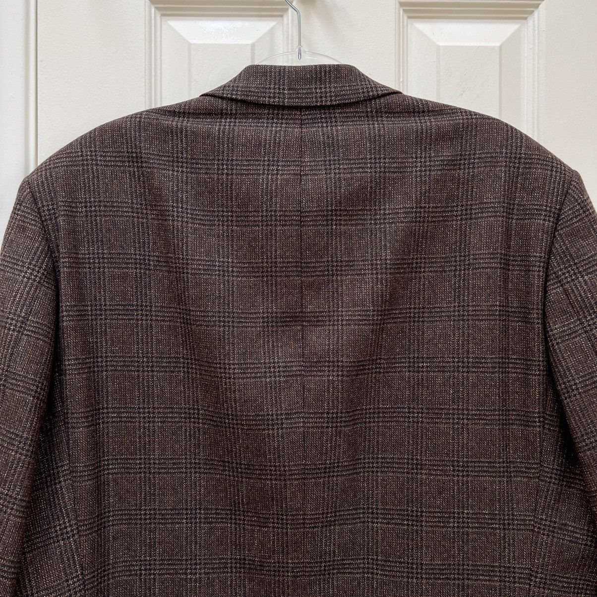 Hugo Boss Hugo Boss Edison Plaid Wool Blazer • Vintage Union-Made USA Size 44R - 7 Thumbnail