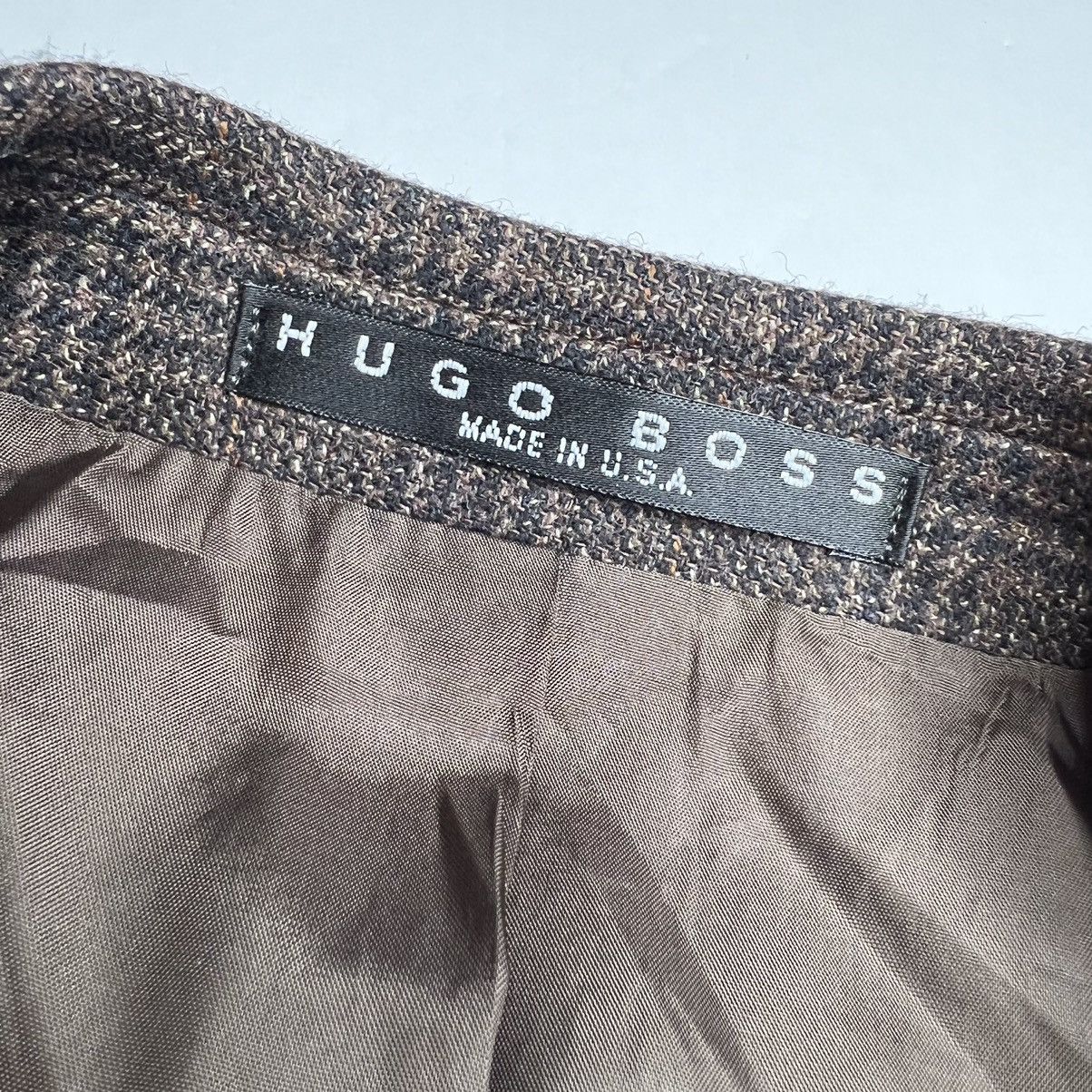 Hugo Boss Hugo Boss Edison Plaid Wool Blazer • Vintage Union-Made USA Size 44R - 9 Thumbnail
