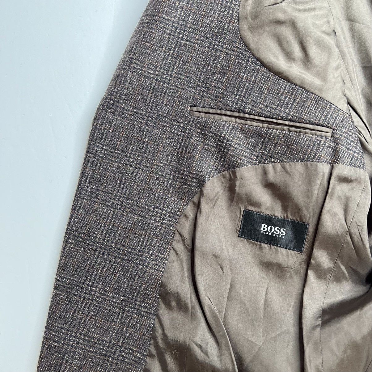 Hugo Boss Hugo Boss Edison Plaid Wool Blazer • Vintage Union-Made USA Size 44R - 11 Thumbnail