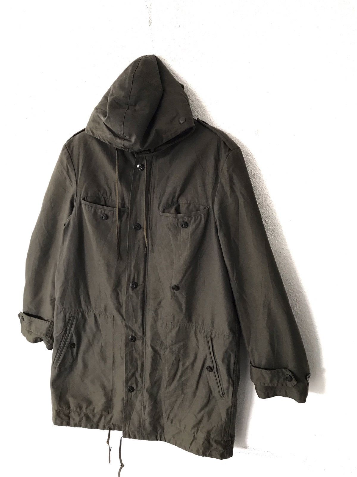 Vintage 80s Schwarz Passau Army Heavy Parkas Jacket