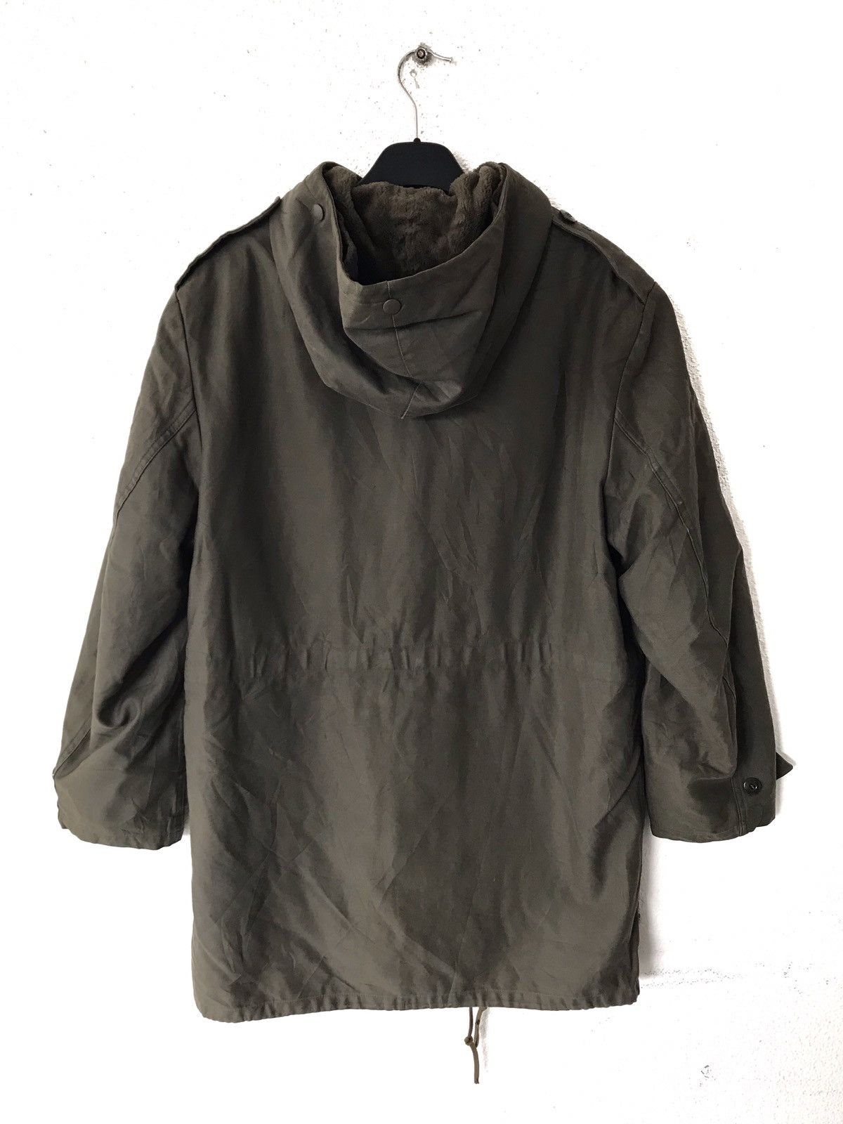 Vintage 80s Schwarz Passau Army Heavy Parkas Jacket