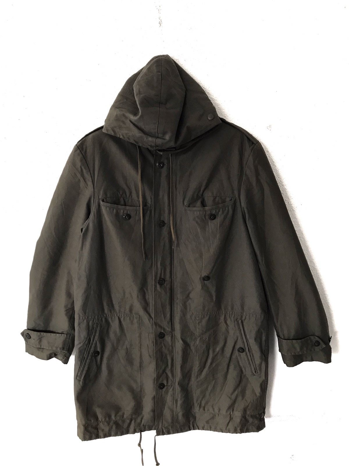 Vintage 80s Schwarz Passau Army Heavy Parkas Jacket
