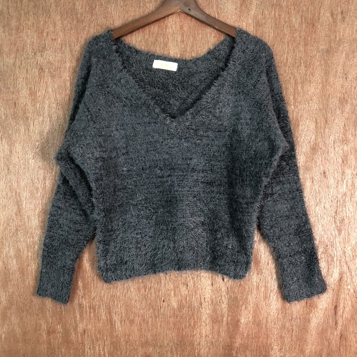 Homespun Knitwear W Closet Weanet Ino Shag Shaggy Fur Mohair Knitwear #6486 Size M / US 6-8 / IT 42-44 - 3 Thumbnail