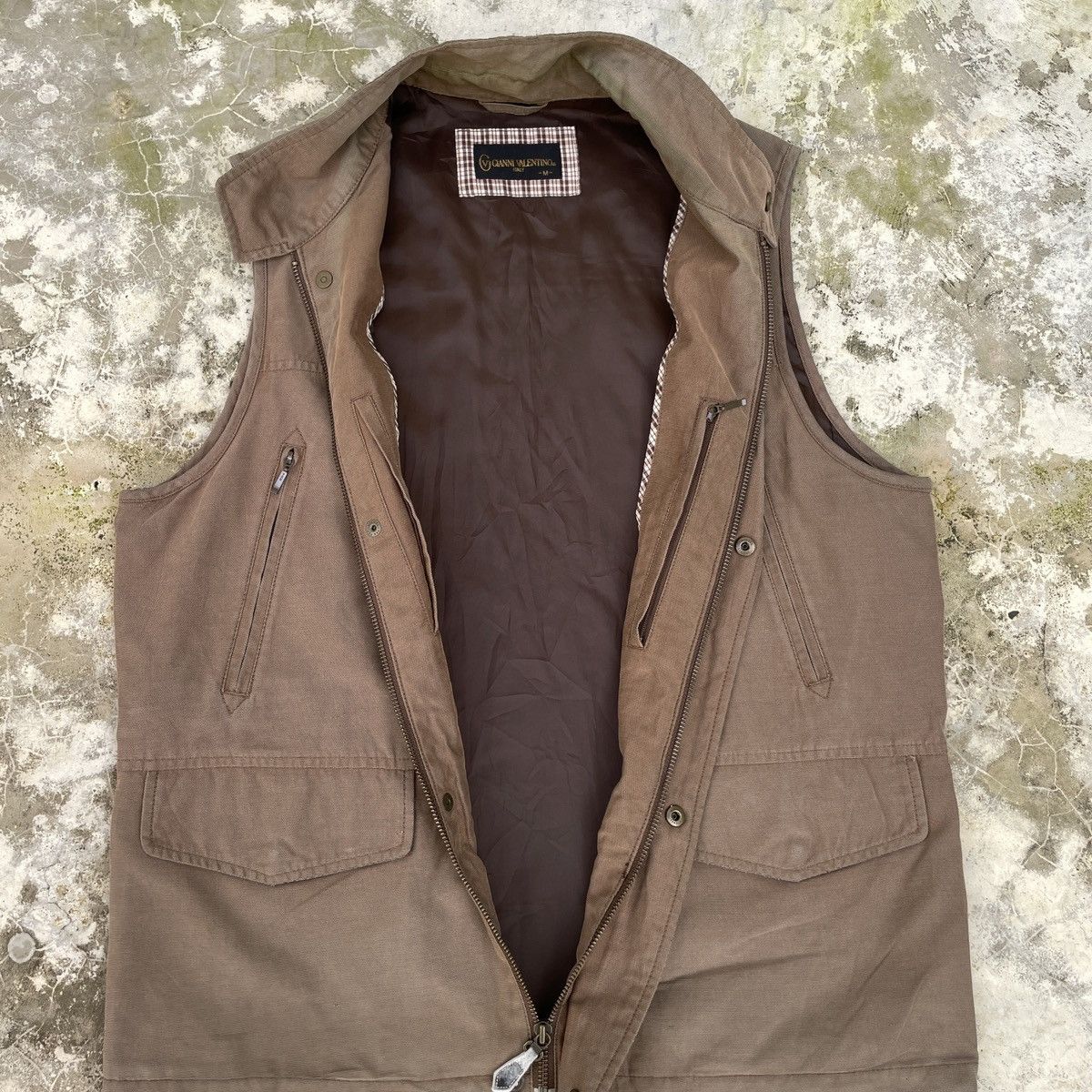 Japanese Brand × Vintage Vintage Faded Gianni Valentino Vest Jacket Size US M / EU 48-50 / 2 - 4 Thumbnail