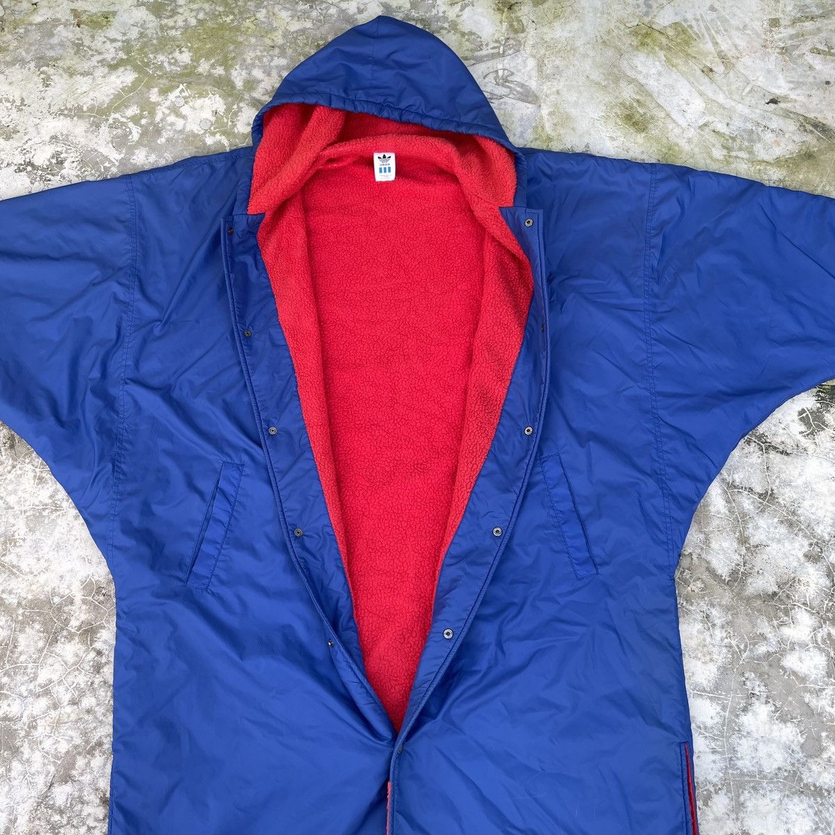 Adidas × Descente × Vintage Vintage 90s Adidas Descente Big Logo Sherpa Lining Jacket Size US L / EU 52-54 / 3 - 3 Thumbnail