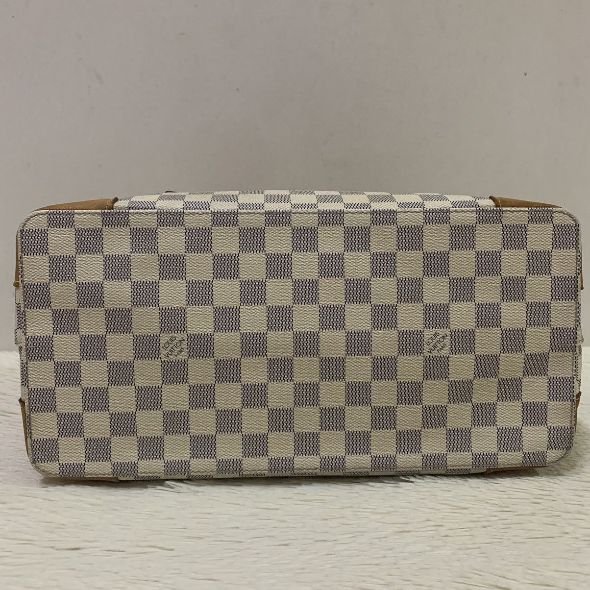 Louis Vuitton LOUIS VUITTON Hampstead MM Damier Azur Tote Bag Size ONE SIZE - 7 Thumbnail