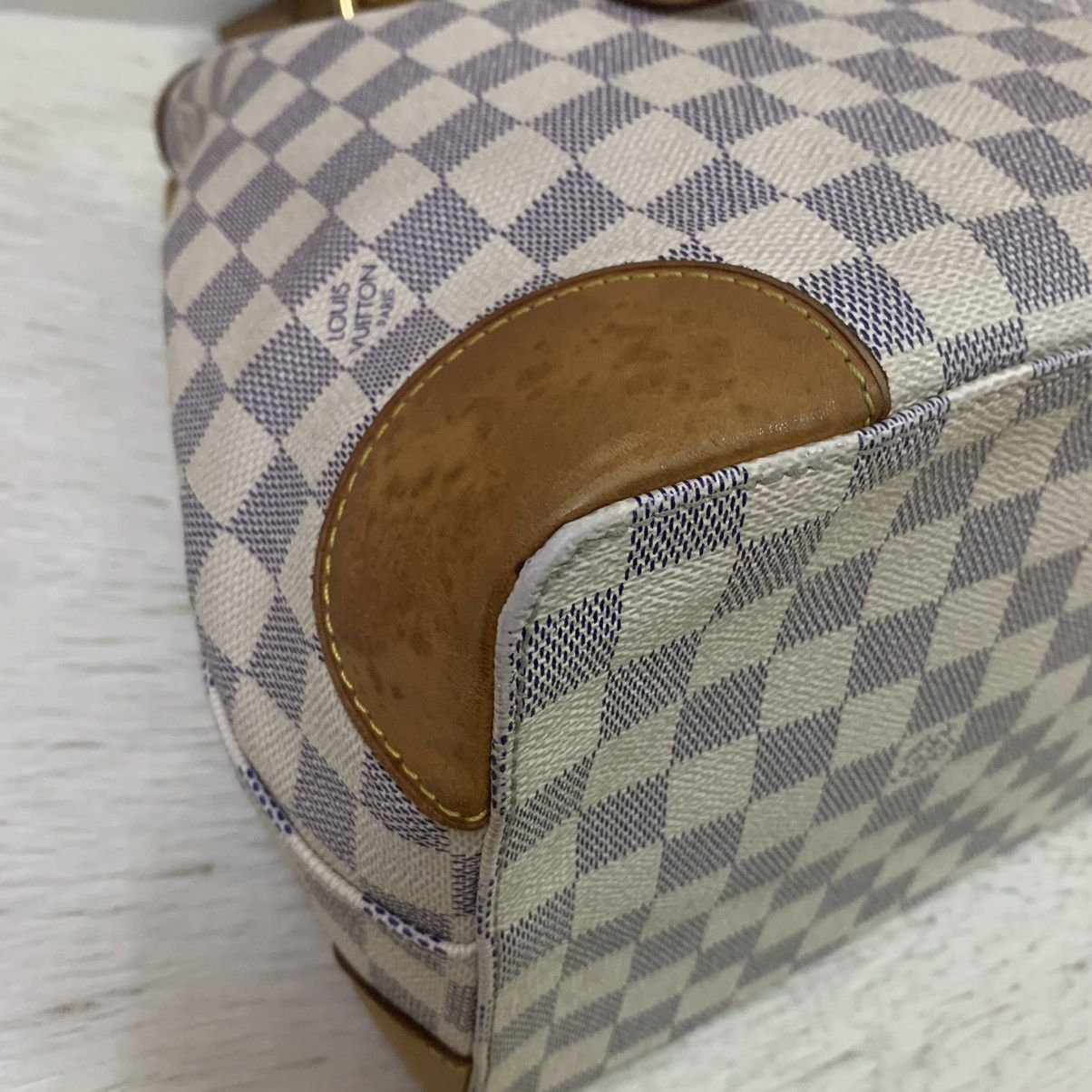 Louis Vuitton LOUIS VUITTON Hampstead MM Damier Azur Tote Bag Size ONE SIZE - 10 Thumbnail
