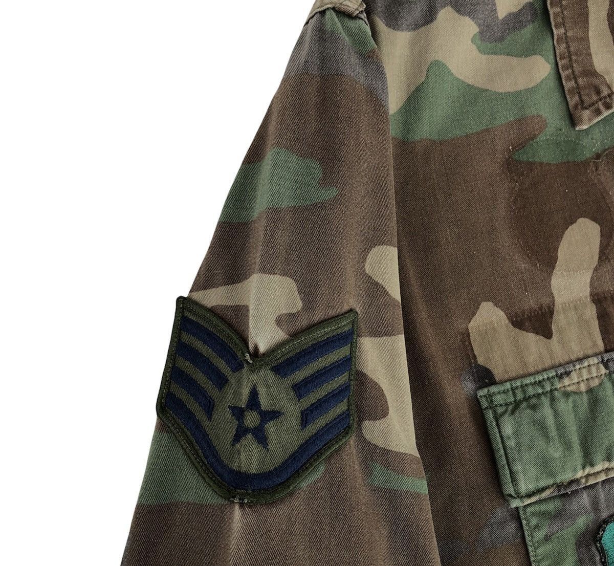 Vintage Vintage 1980s Patches Us Army Woodland Camo Field Jacket Size US M / EU 48-50 / 2 - 5 Thumbnail