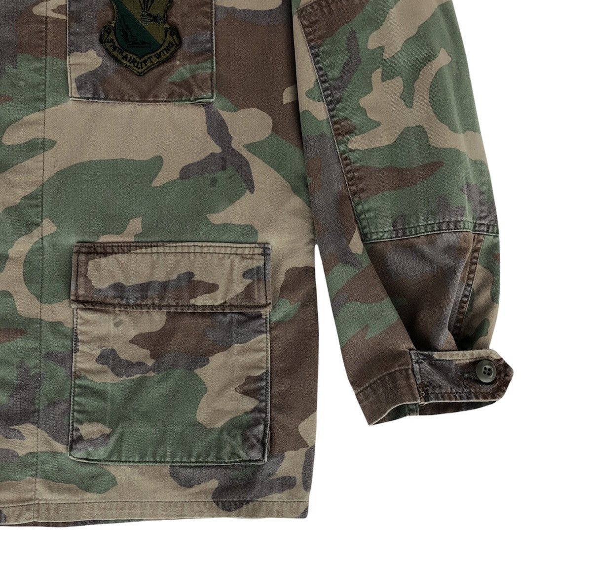 Vintage Vintage 1980s Patches Us Army Woodland Camo Field Jacket Size US M / EU 48-50 / 2 - 4 Thumbnail