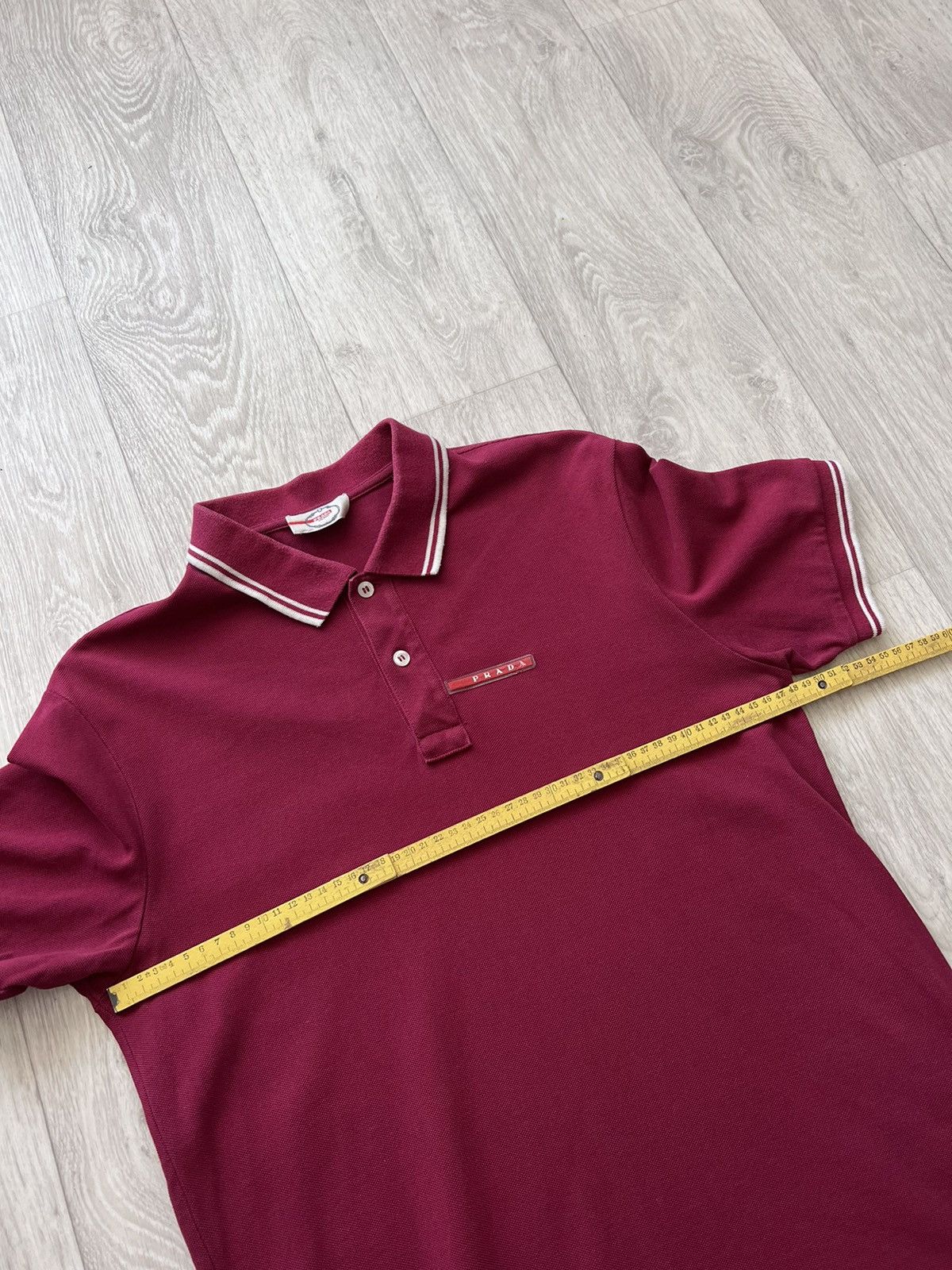Prada Prada Polo Red Tab T Shirt Size US L / EU 52-54 / 3 - 10 Thumbnail