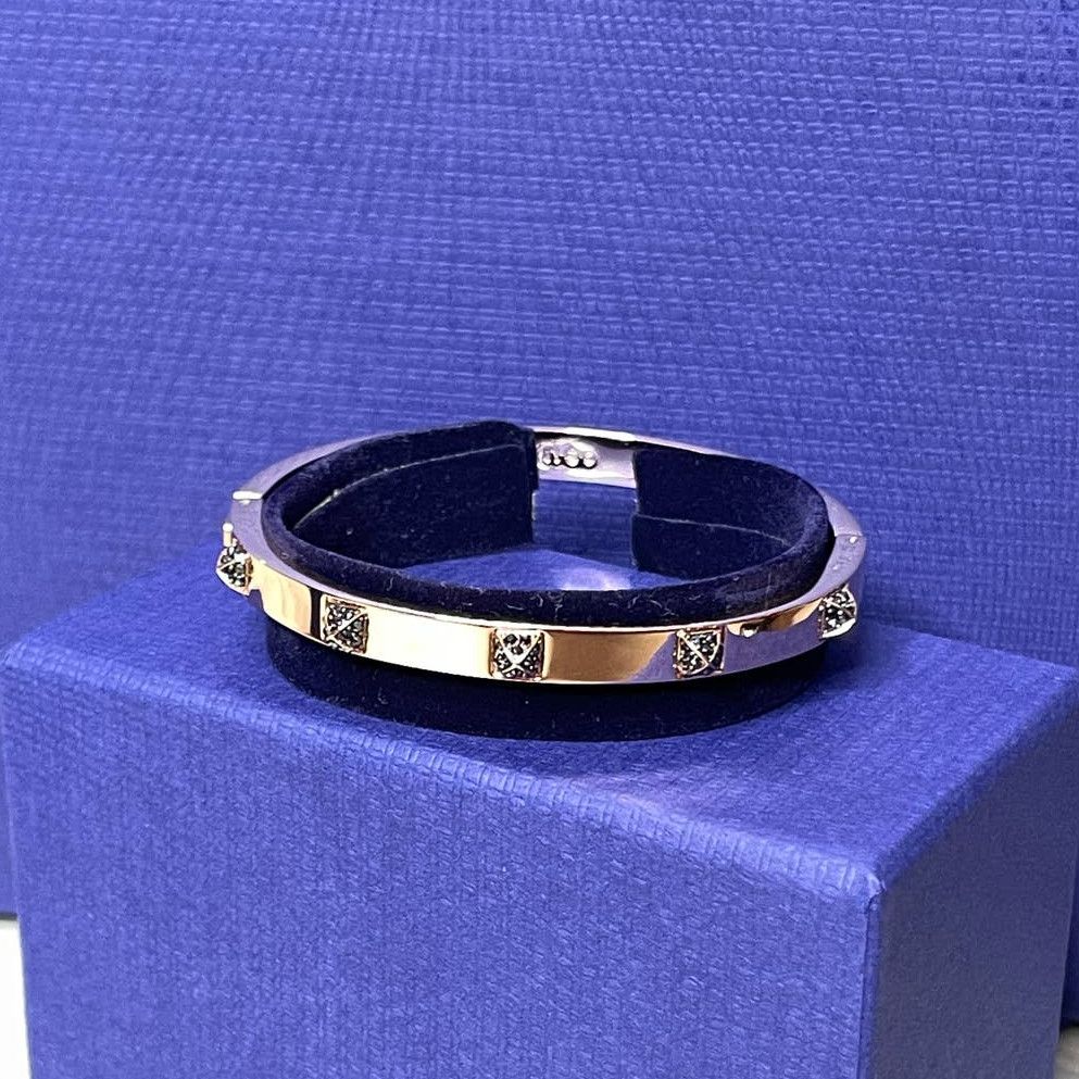 Swarovski Tactic Bangle Black Rose gold Bracelet Jewelry