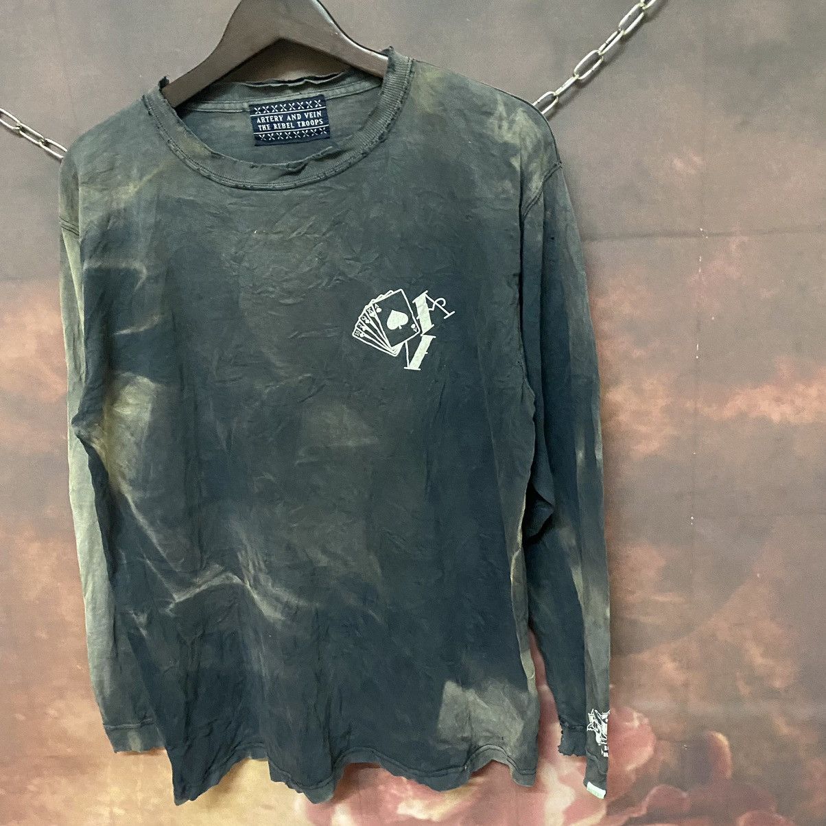 If Six Was Nine × Japanese Brand × Vintage Vintage Troops Artery Veins Destroyer Long Sleeve Size US L / EU 52-54 / 3 - 4 Thumbnail