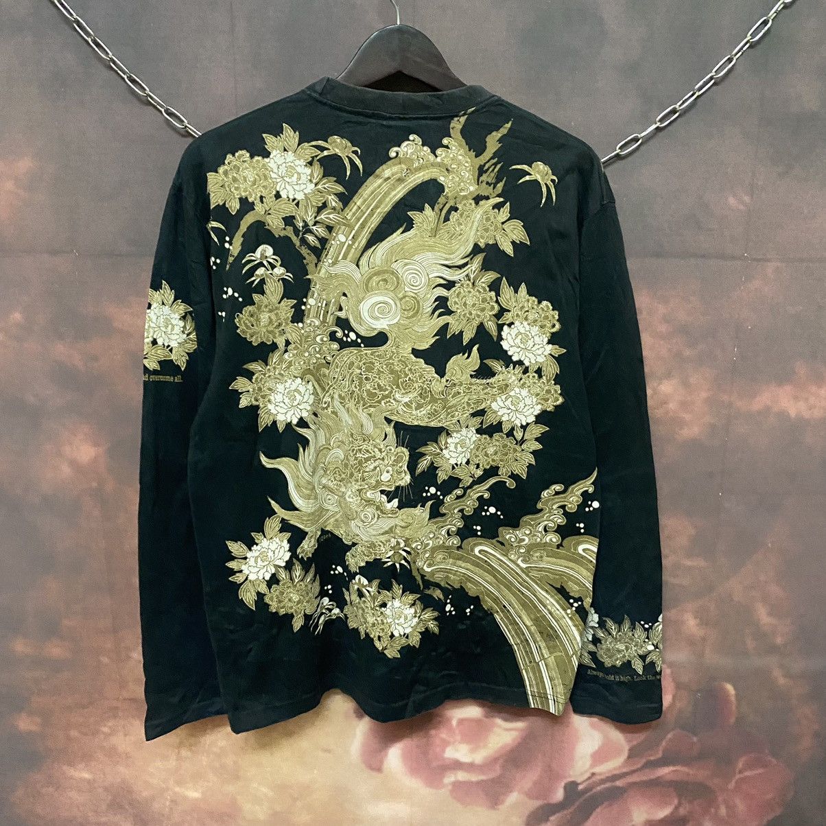 Japanese Brand × Vintage Vintage Japanese Sukajan Inspire Dragon Fullprint Tee Size US M / EU 48-50 / 2 - 1 Thumbnail
