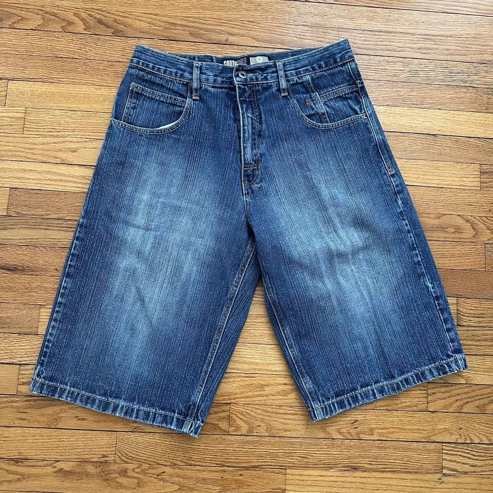 JNCO × Southpole Vintage Y2K Southpole Blue Baggy Denim Shorts Jorts Size 34 Size US 34 / EU 50 - 1 Thumbnail