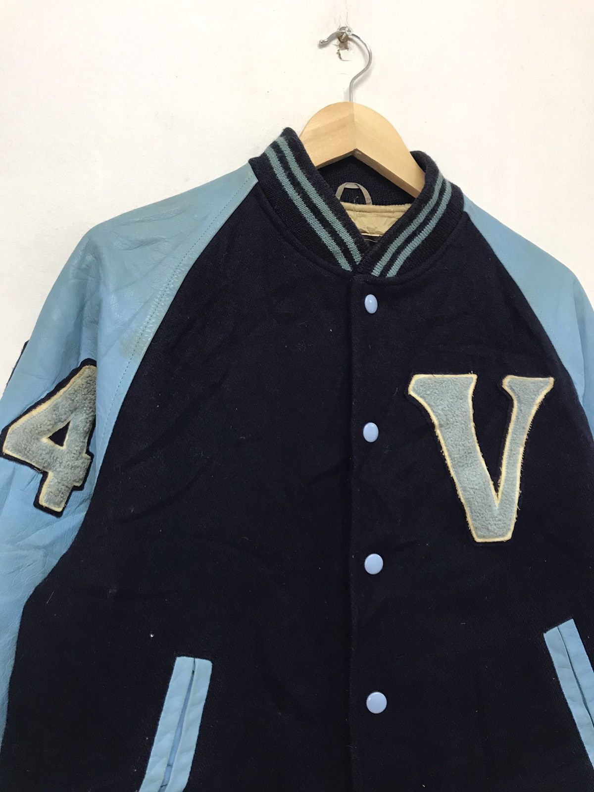 Japanese Brand Rare Vintage Vox Crew 1934 Tokyo Varsity Jackets Arm Leather Size US L / EU 52-54 / 3 - 5 Thumbnail