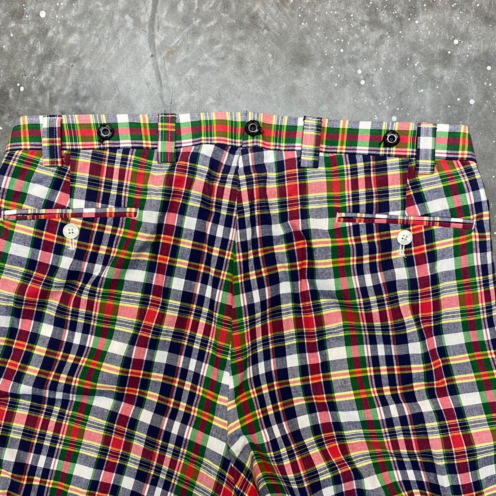 Polo Ralph Lauren × Vintage VTG Polo Ralph Lauren Madras Plaid Golf Pants Lightweight Size US 36 / EU 52 - 2 Thumbnail