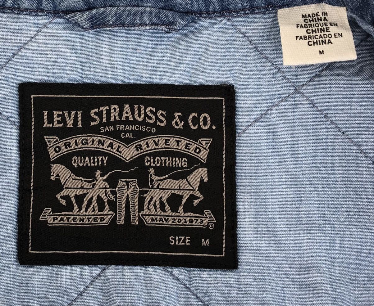 Levi's Levis Mens Filled Coaches Jacket Indigo Stone Size US M / EU 48-50 / 2 - 10 Thumbnail