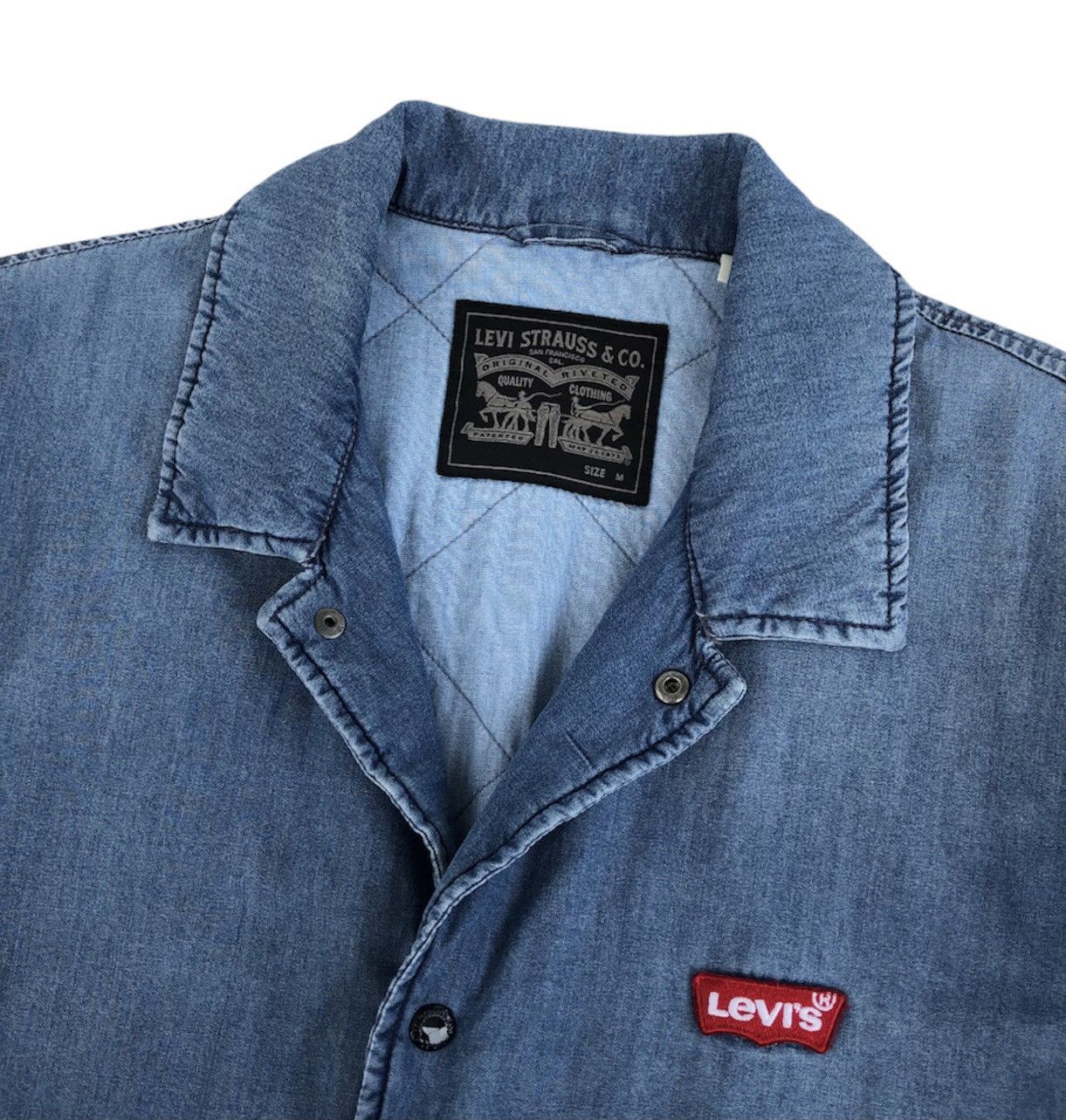 Levi's Levis Mens Filled Coaches Jacket Indigo Stone Size US M / EU 48-50 / 2 - 6 Thumbnail