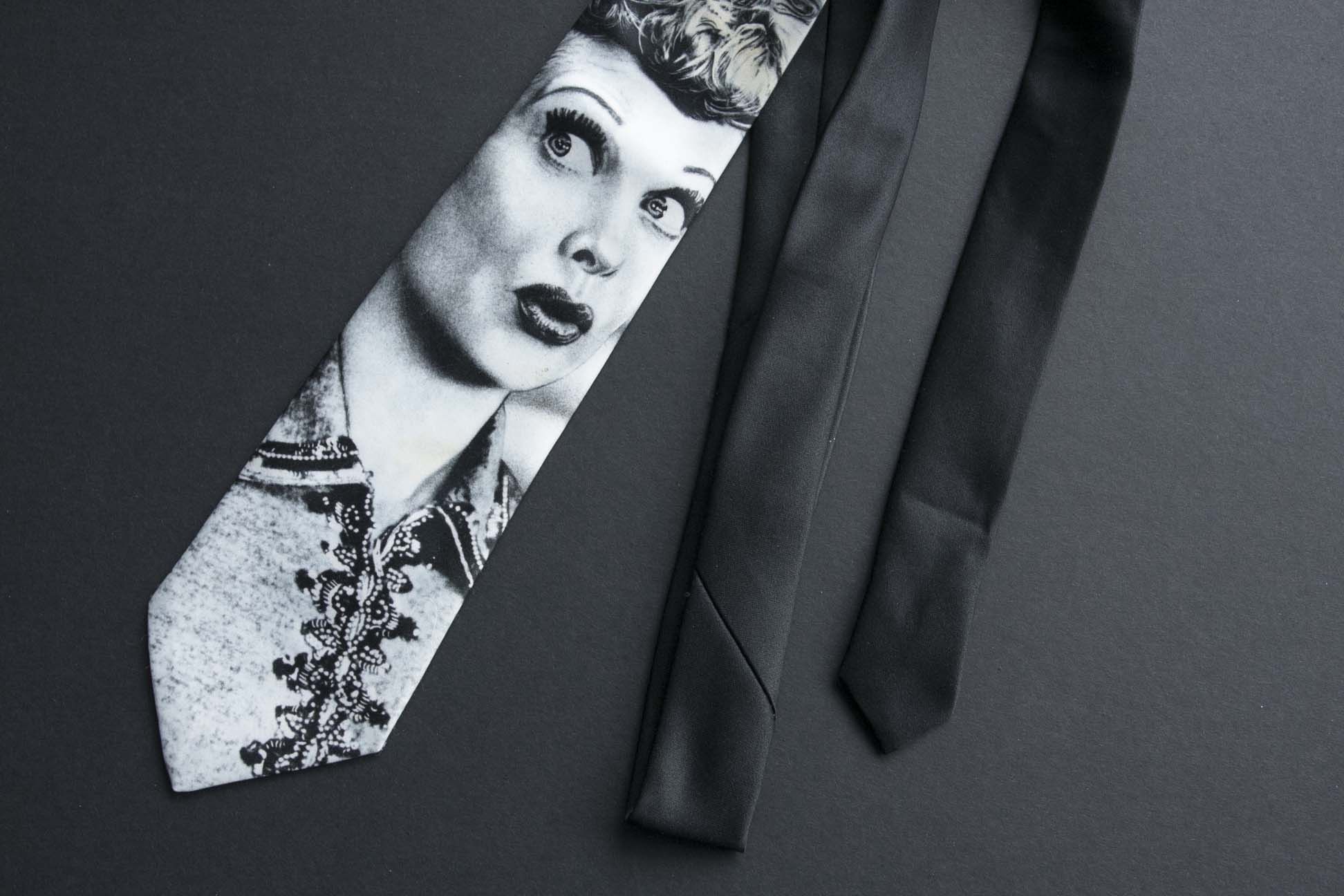 Ralph Marlin × Vintage Ralph Marlin Necktie Tie " I love Lucy " 1992 Size ONE SIZE - 3 Thumbnail