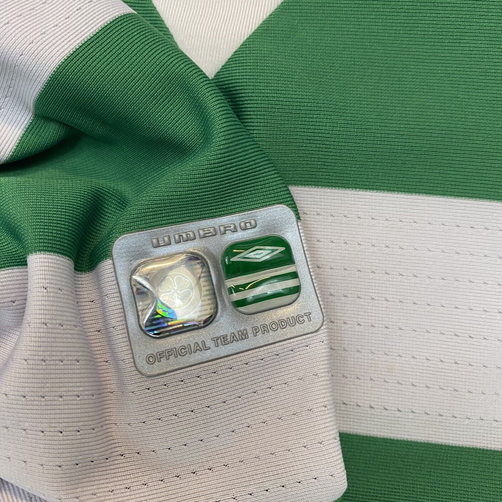 Umbro VTG Celtic Umbro 2004/05 Home Jersey Hoops Football Size US XXL / EU 58 / 5 - 4 Thumbnail