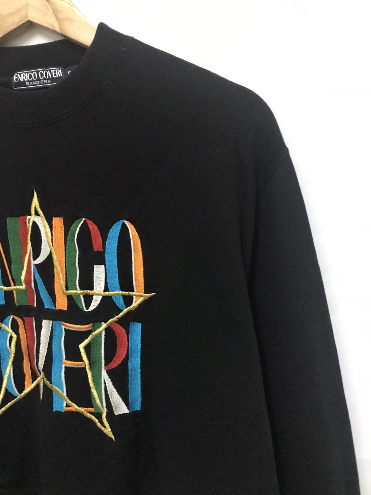 Enrico Coveri Enrico Caveri Sweatshirt Crewneck Big Logo Multicolor Size US M / EU 48-50 / 2 - 4 Thumbnail