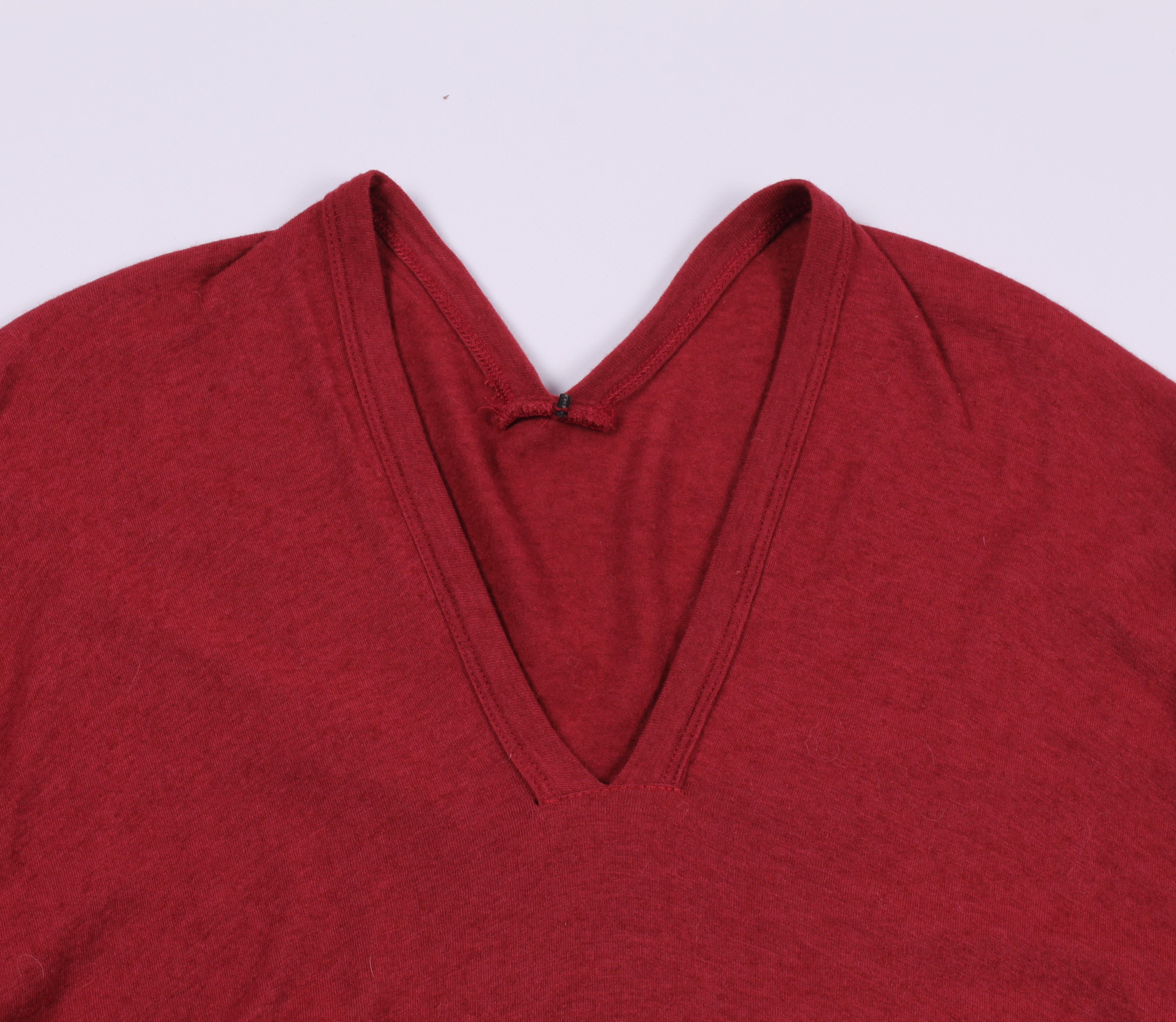 Masnada Masnada Avant Garde Light Red Sweater Jumper like Rick Owеns Size US M / EU 48-50 / 2 - 2 Thumbnail