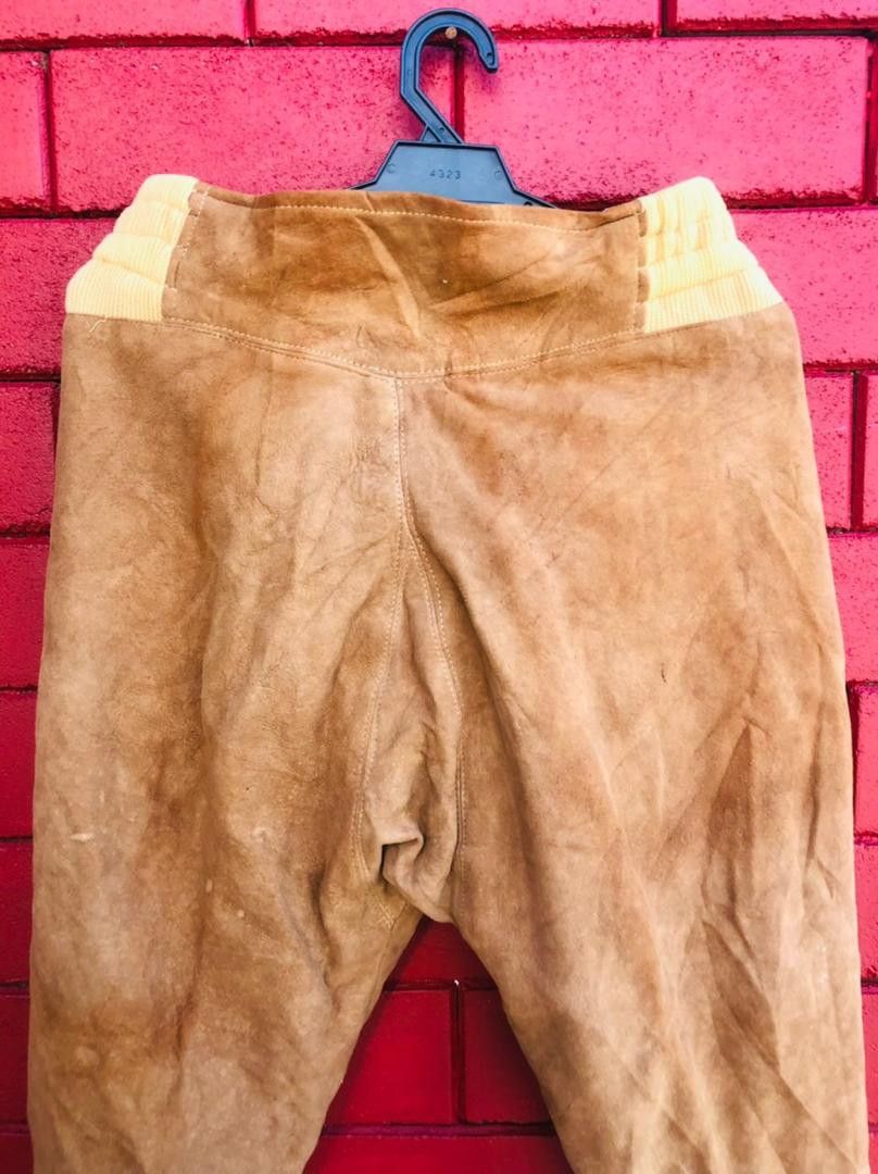 Japanese Brand × Vintage Vintage Leather Japanese Pant Travis Scott Fashion Style Size US 33 - 4 Thumbnail
