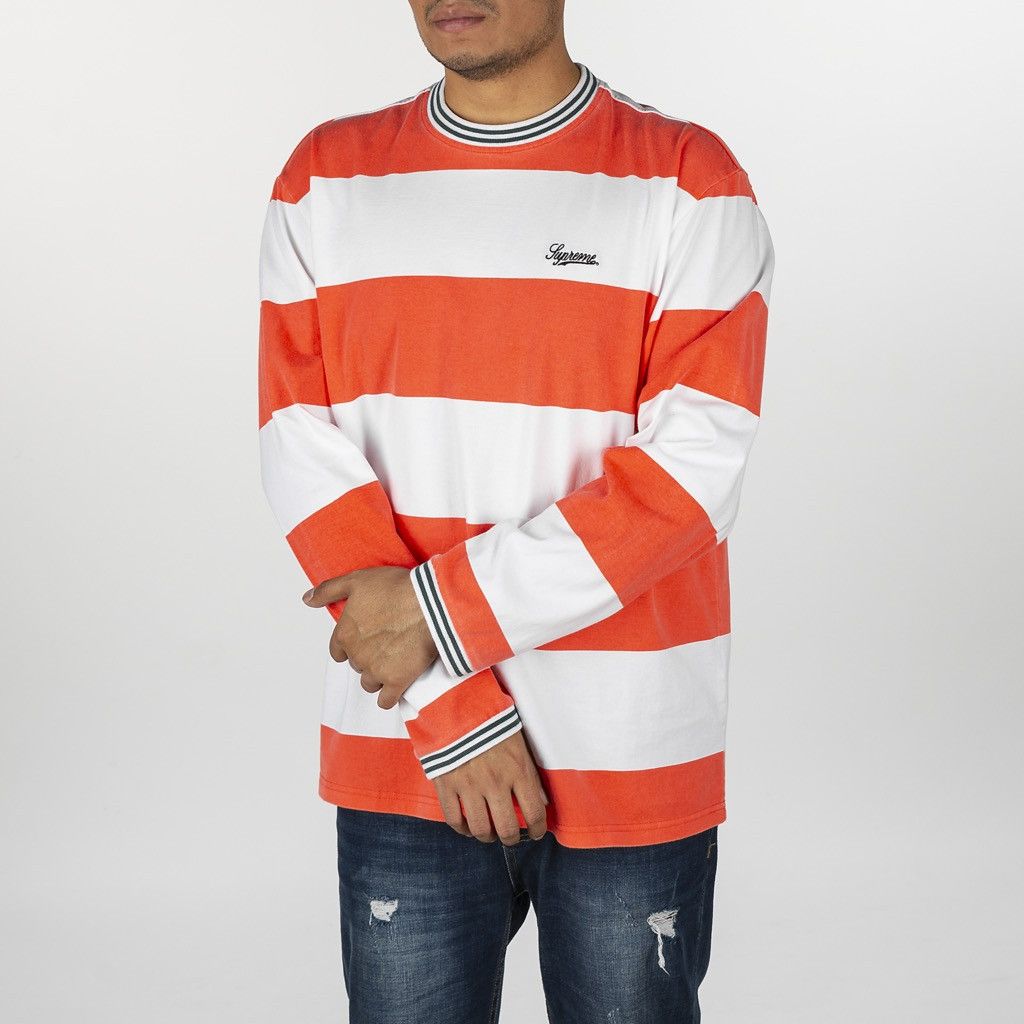 Supreme FW19 Supreme Printed Stripe L/S Top Size US L / EU 52-54 / 3 - 4 Thumbnail