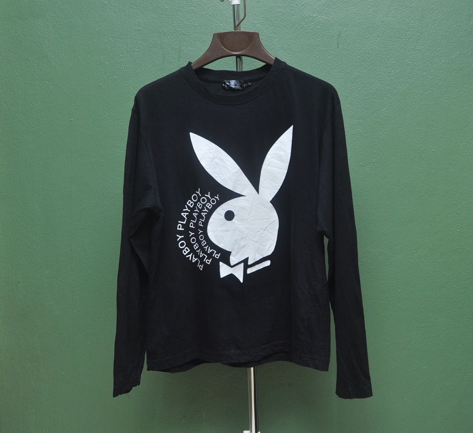 Japanese Brand × Playboy × Vintage Vintage Playboy Designer Fashion Style Black Shirt Size US M / EU 48-50 / 2 - 1 Thumbnail