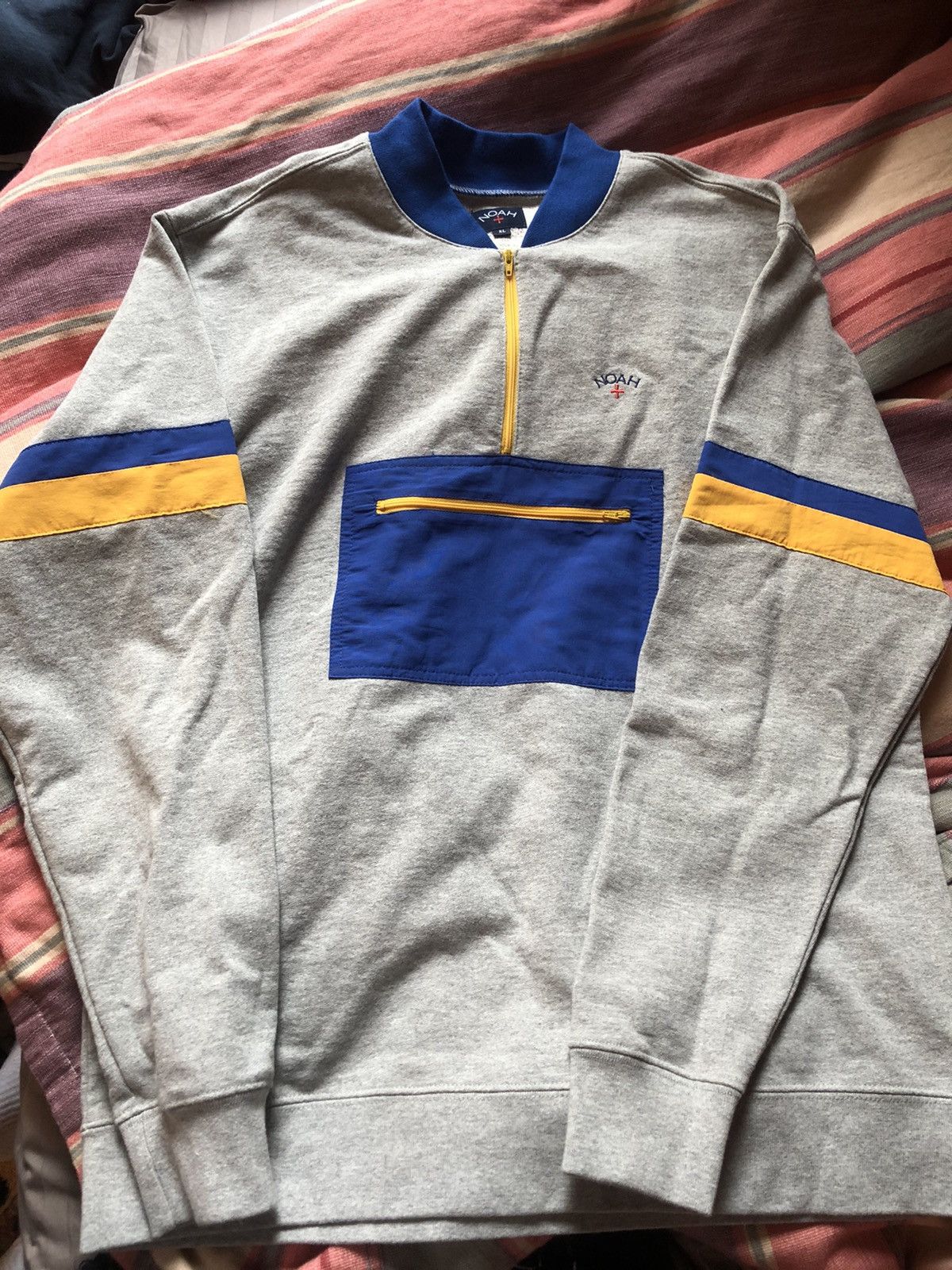 Noah SS18 Noah Quarter Zip Core Logo Pullover Size US XL / EU 56 / 4 - 3 Thumbnail