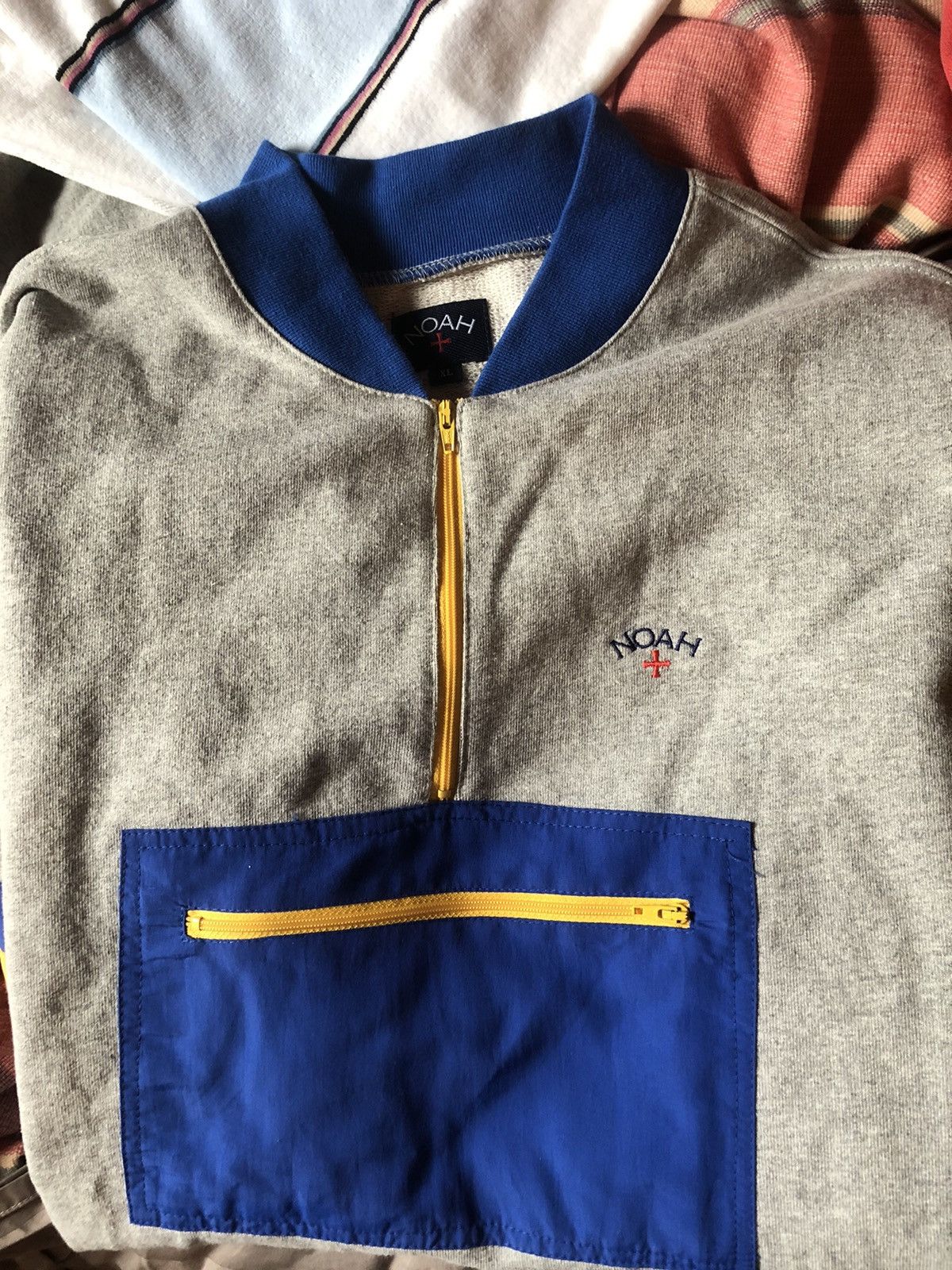 Noah SS18 Noah Quarter Zip Core Logo Pullover Size US XL / EU 56 / 4 - 4 Thumbnail